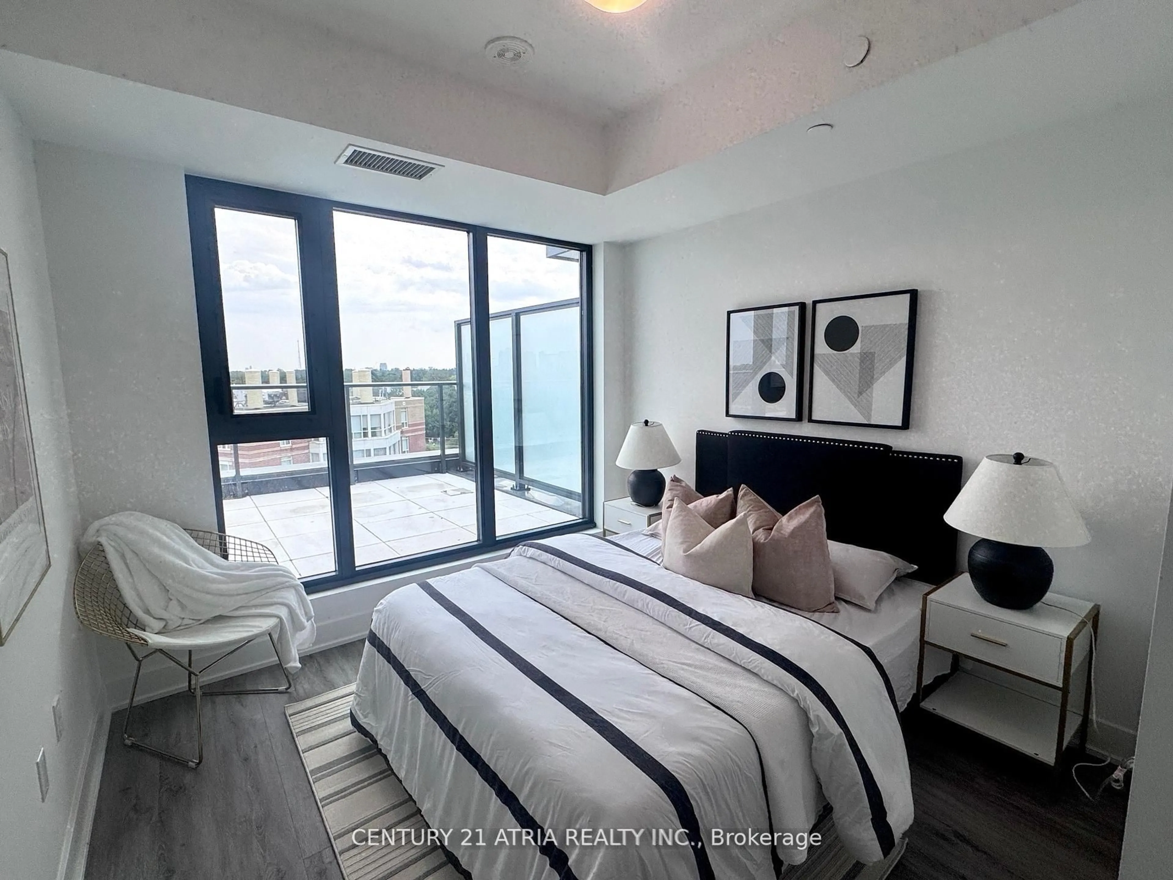 Bedroom with bed, unknown for 250 Lawrence Ave #808, Toronto Ontario M5M 1B1