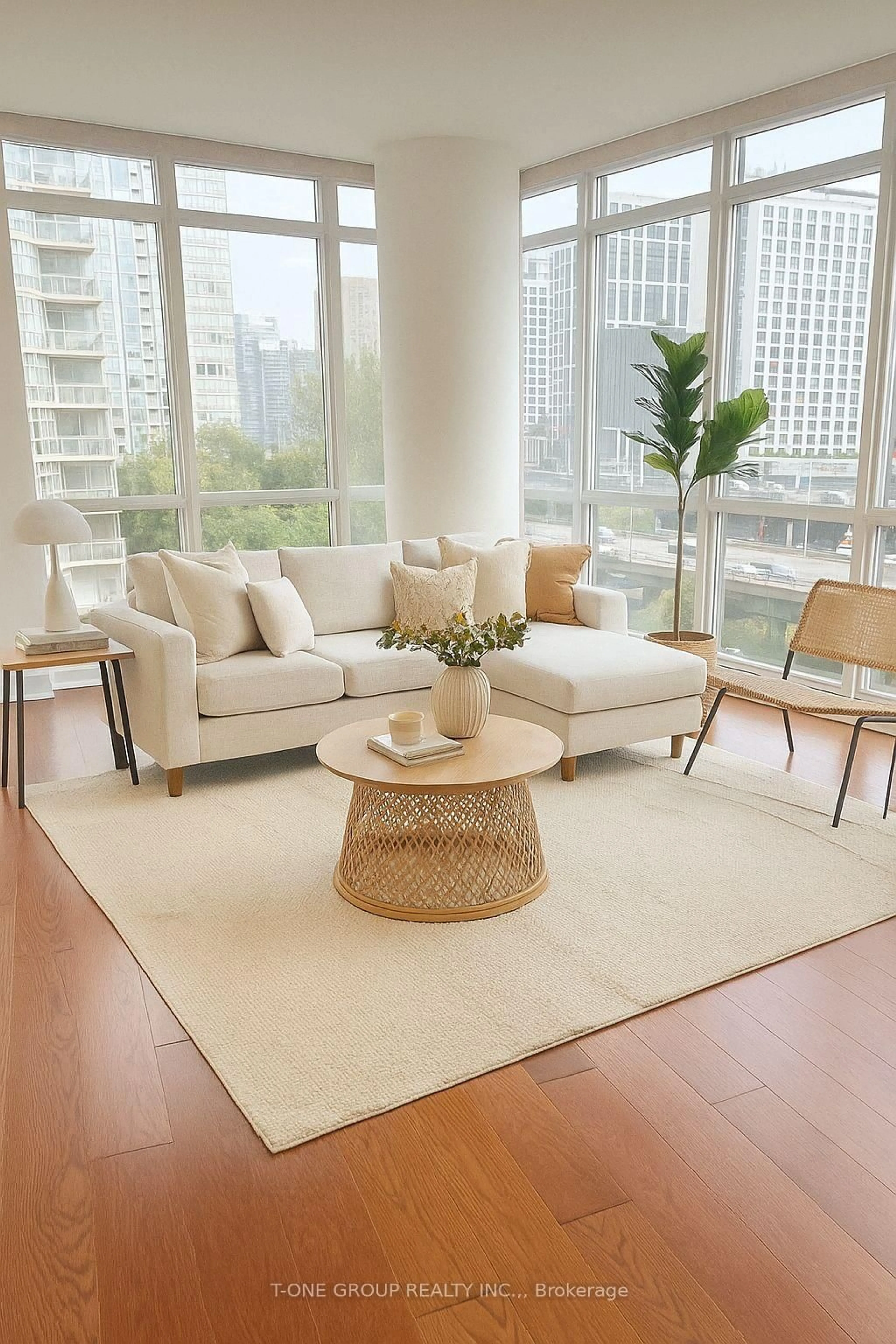 Living room with furniture, unknown for 11 Brunel Crt #510, Toronto Ontario M5V 3Y3