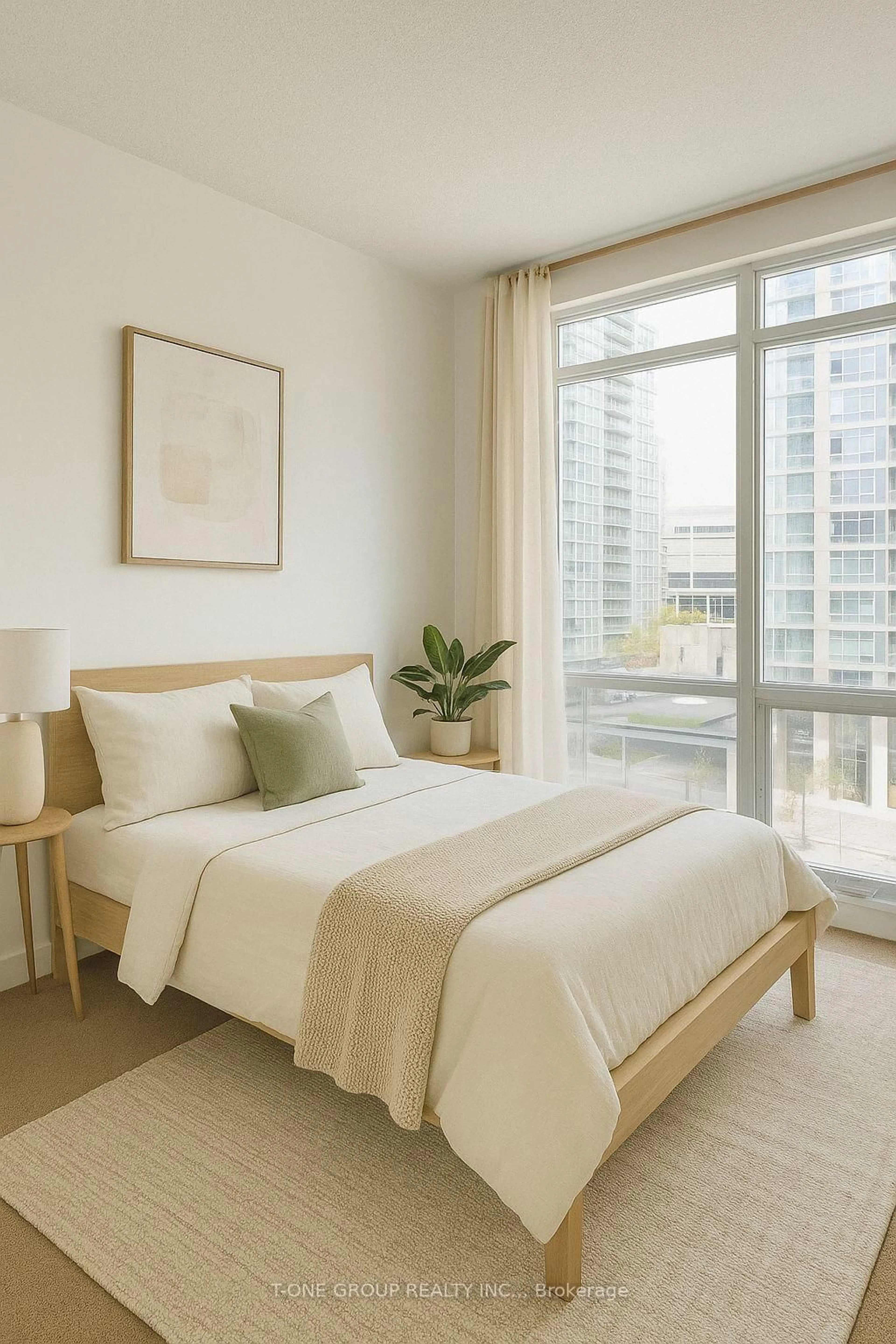 Bedroom with bed, unknown for 11 Brunel Crt #510, Toronto Ontario M5V 3Y3