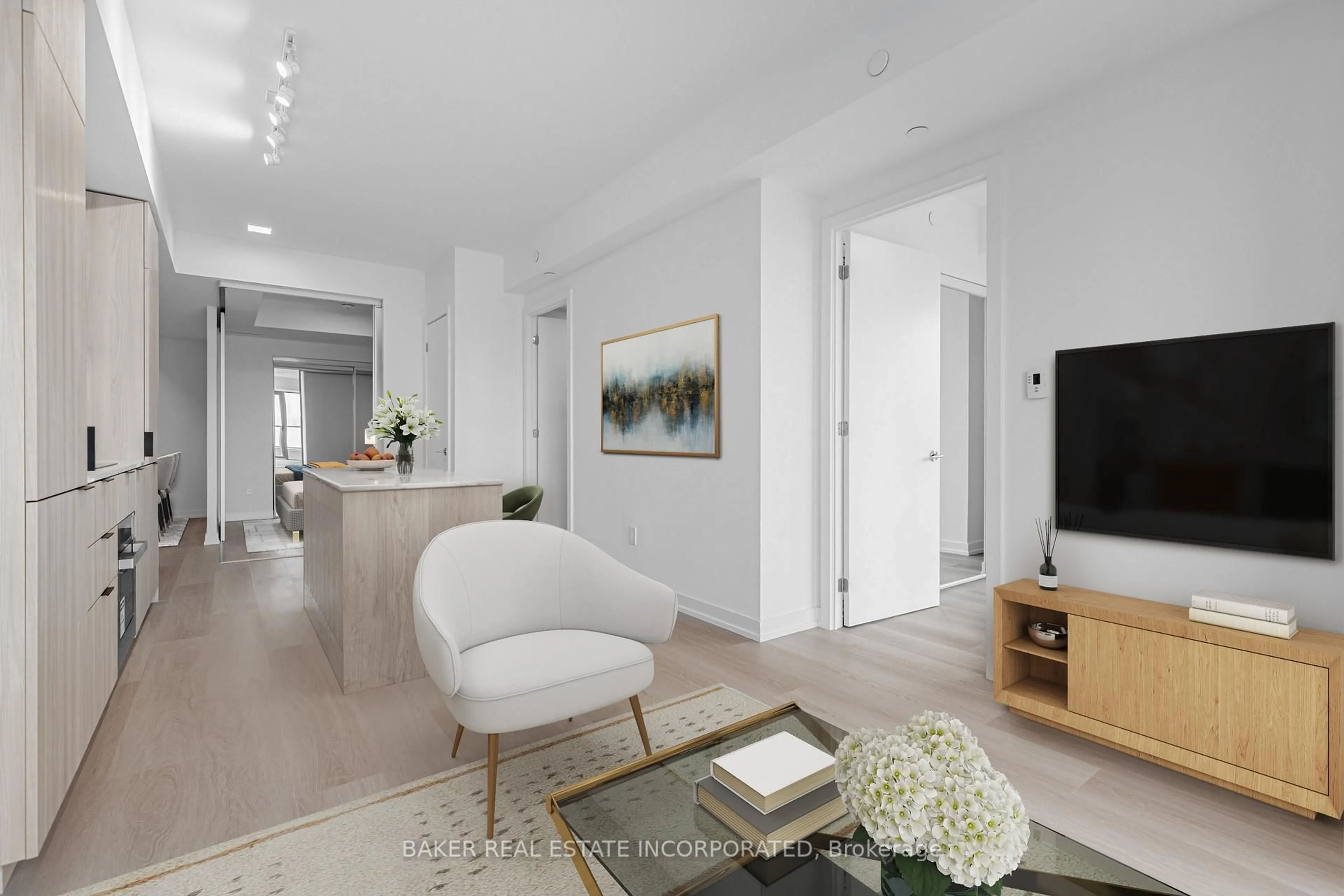 Living room with furniture, unknown for 28 Eastern Ave #1021, Toronto Ontario M5A 0Y2