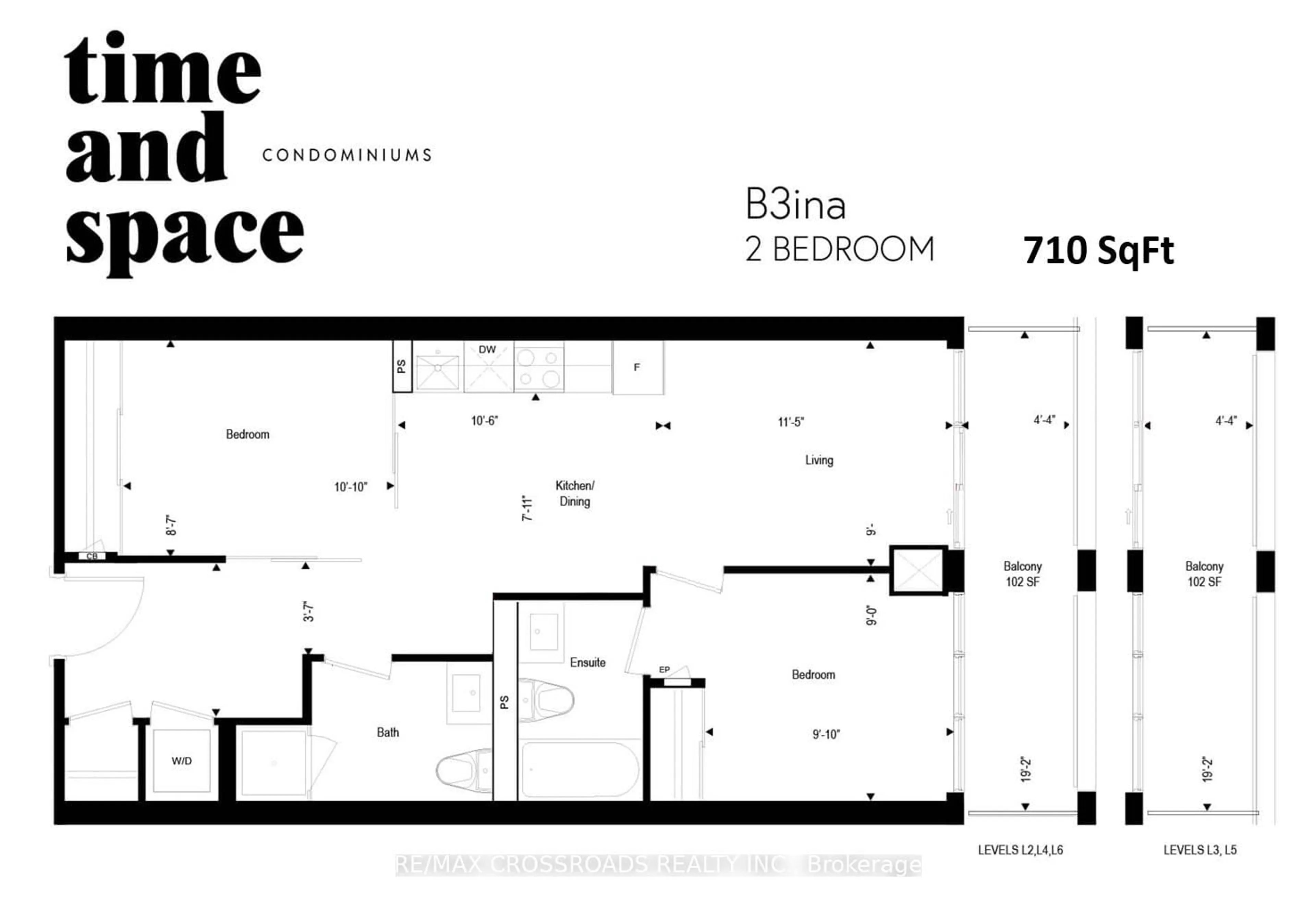 Floor plan for 60 Princess St #822, Toronto Ontario M5A 2C7