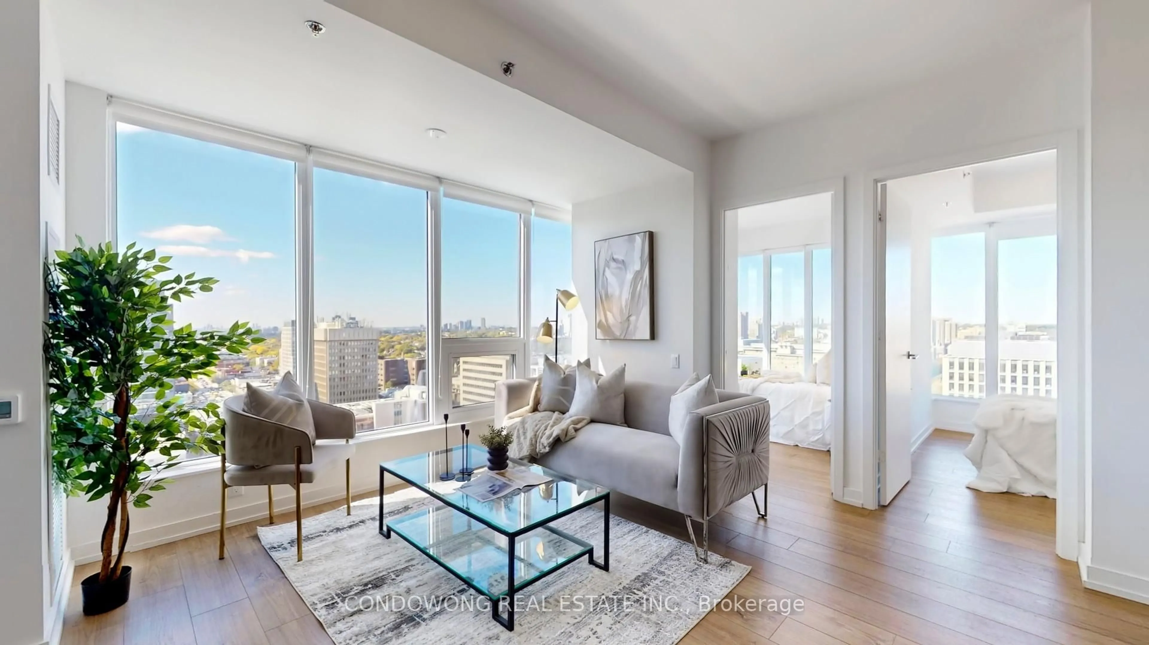 Living room with furniture, unknown for 203 College St #1704, Toronto Ontario M5T 0C8