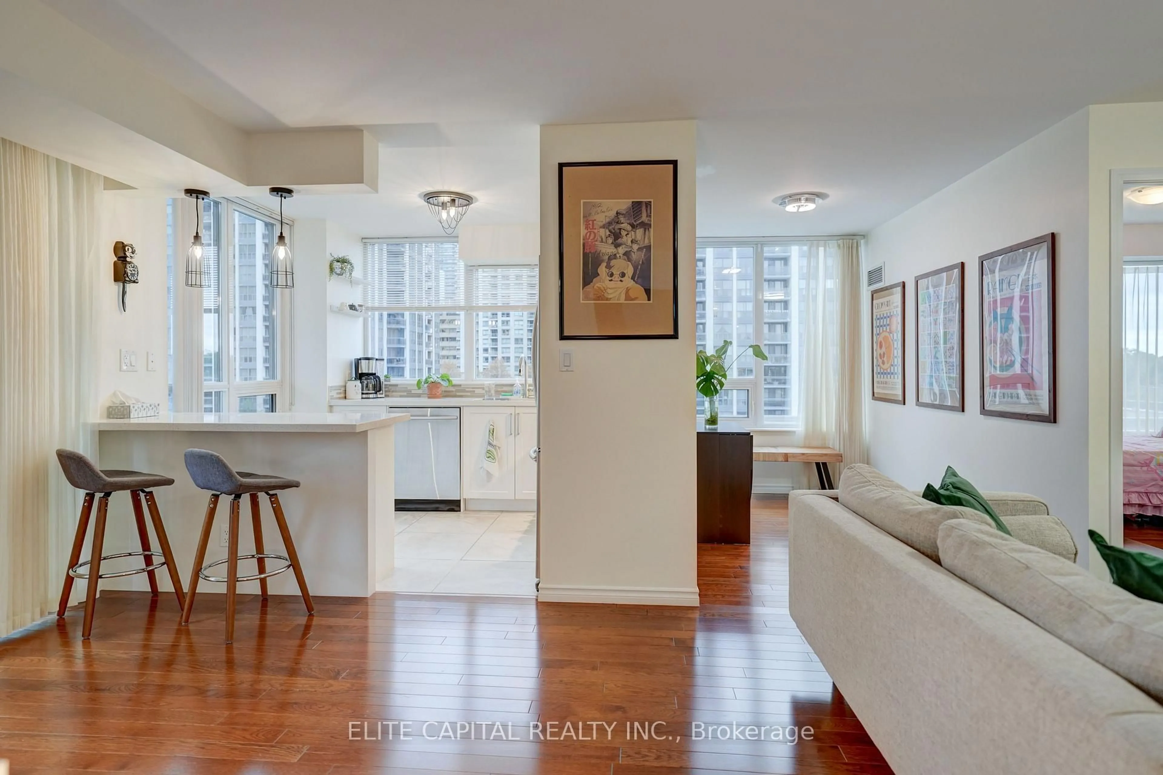 Open concept kitchen, unknown for 35 Hollywood Ave #619, Toronto Ontario M2N 0A9