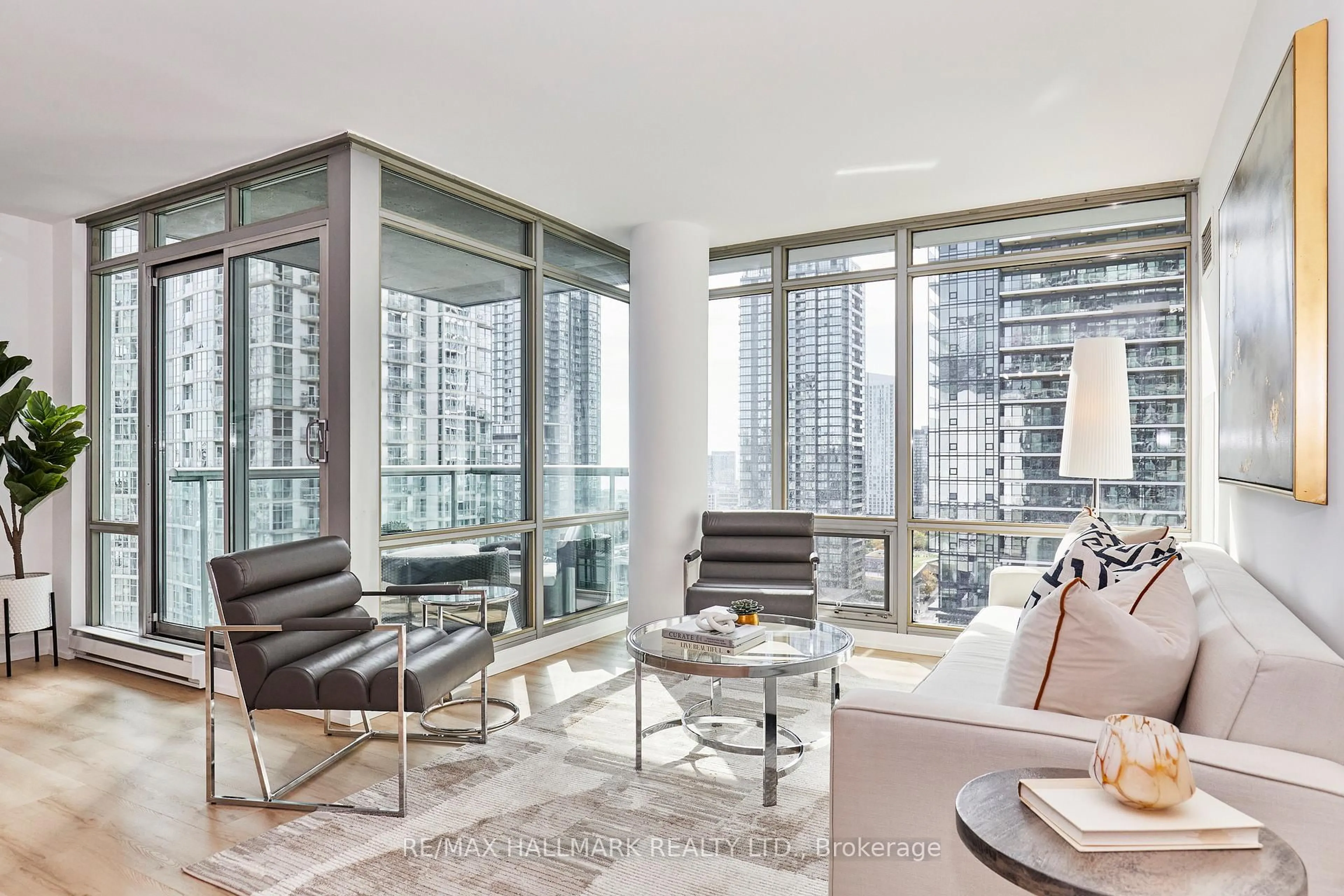 Living room with furniture, unknown for 81 Navy Wharf Crt #2306, Toronto Ontario M5V 3S2