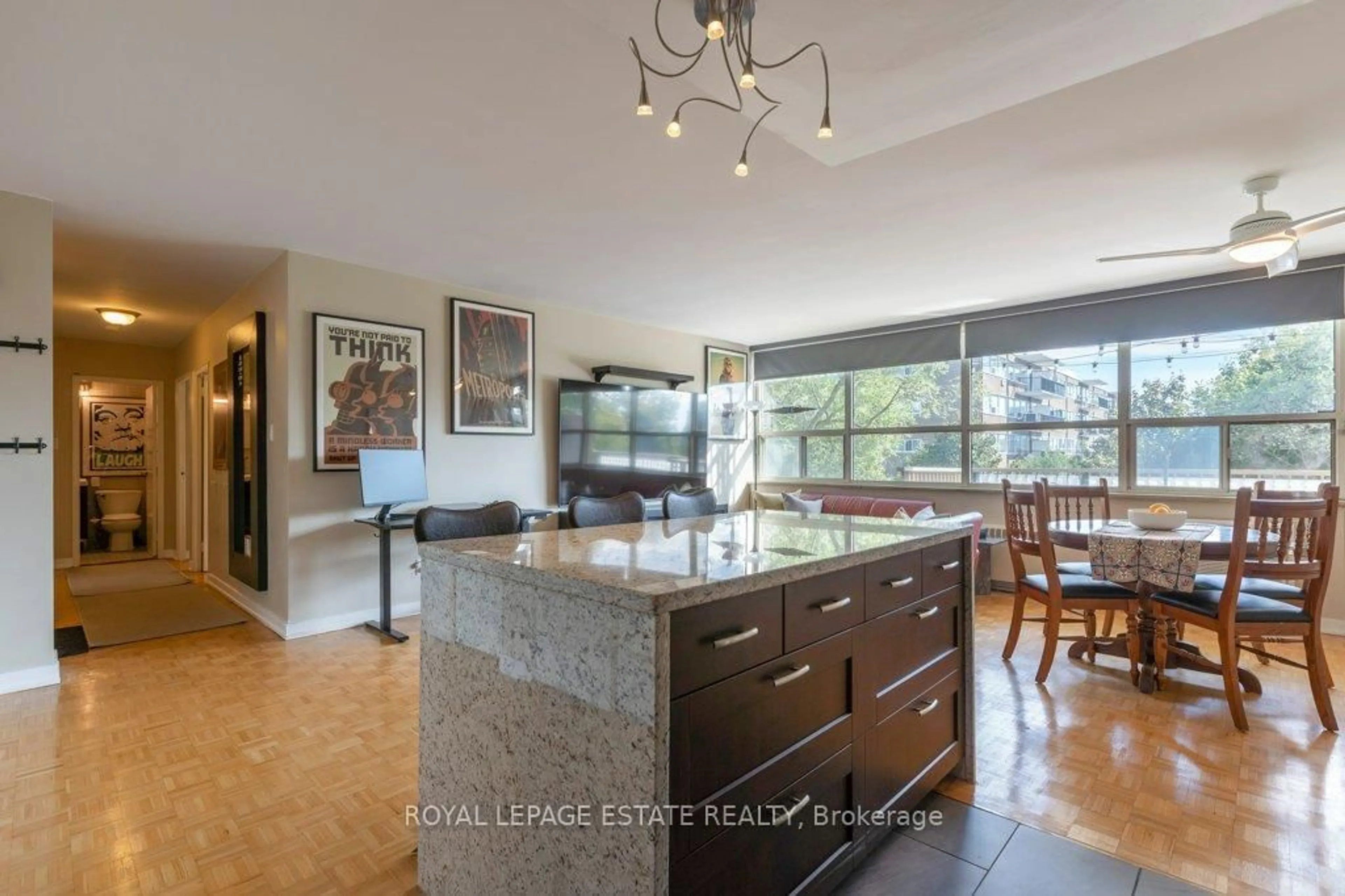 Open concept kitchen, ceramic/tile floor for 160 The Donway #305, Toronto Ontario M3C 2G1