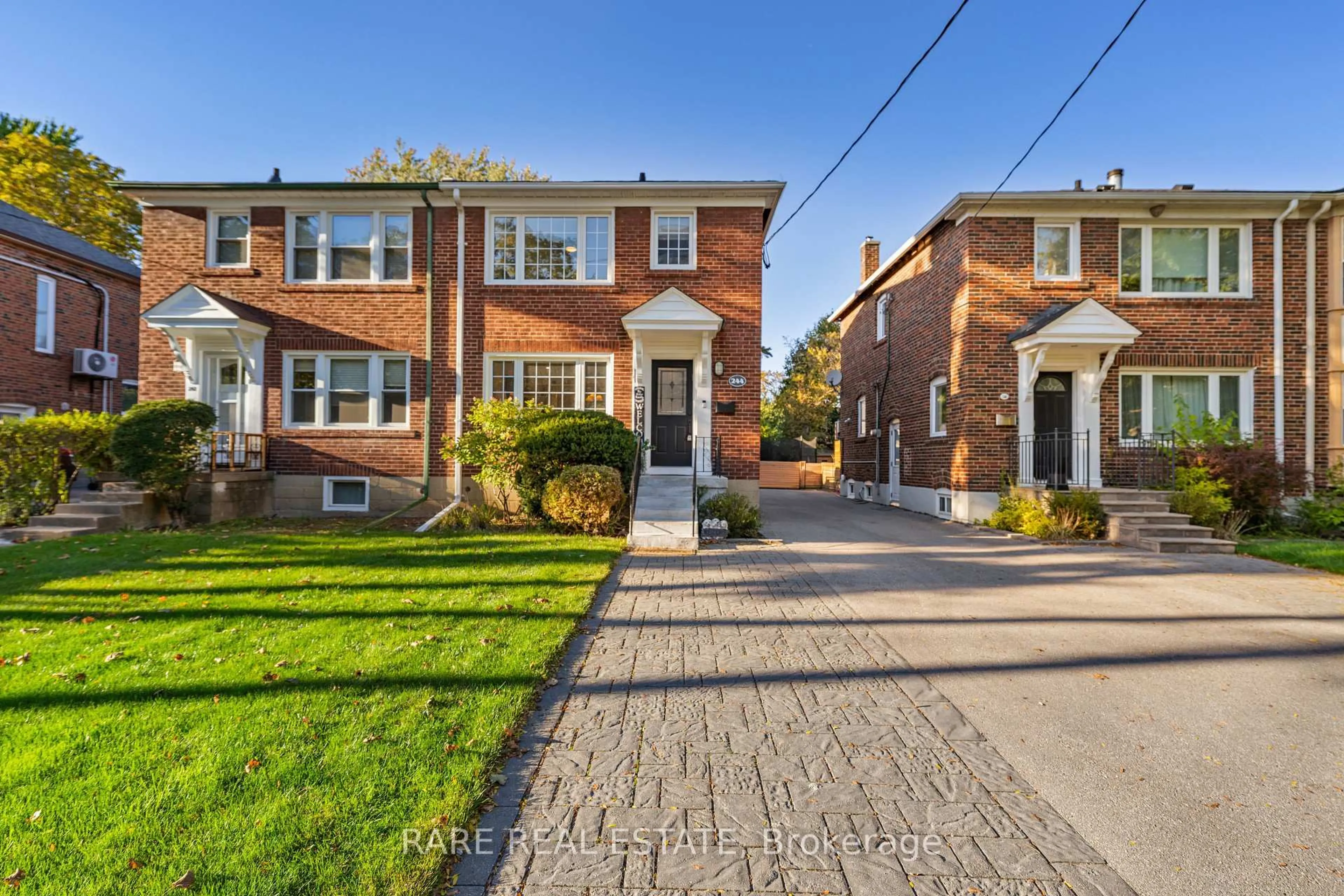 Home with brick exterior material, street for 244 Donlea Dr, Toronto Ontario M4G 2N2