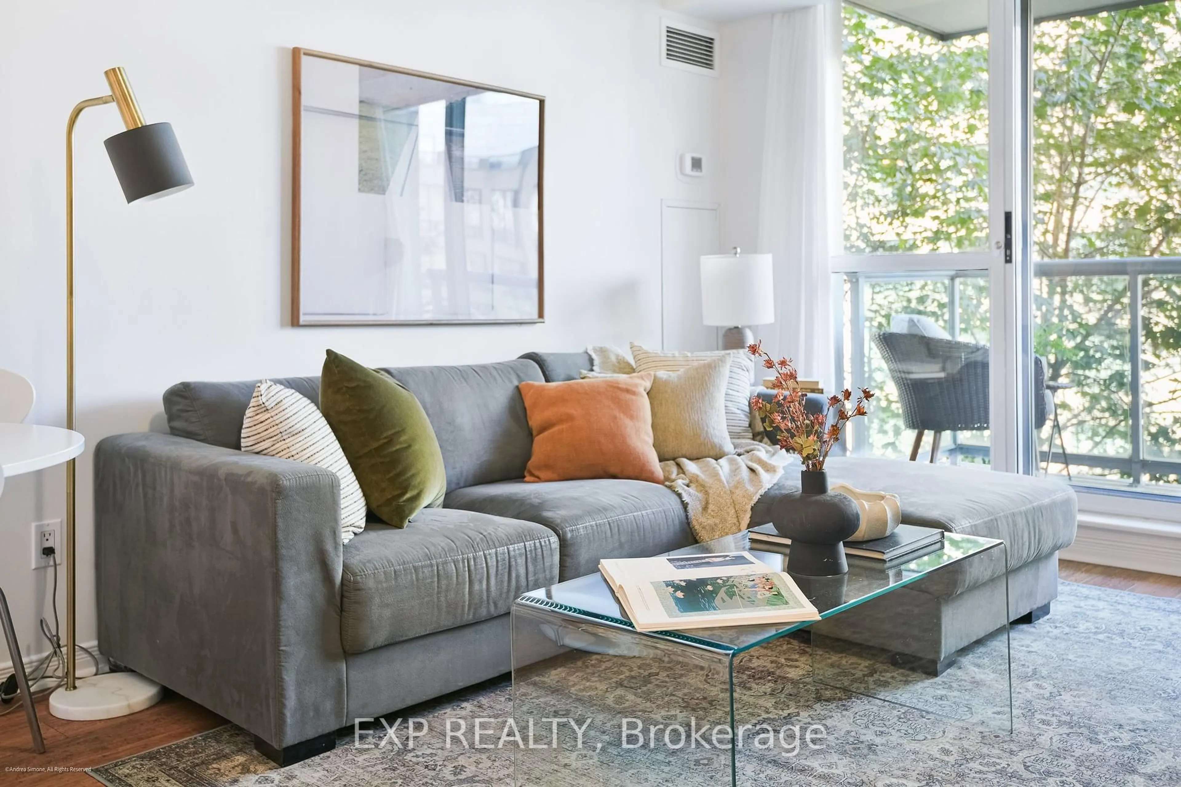 Living room with furniture, unknown for 109 Front St #527, Toronto Ontario M5A 4P7