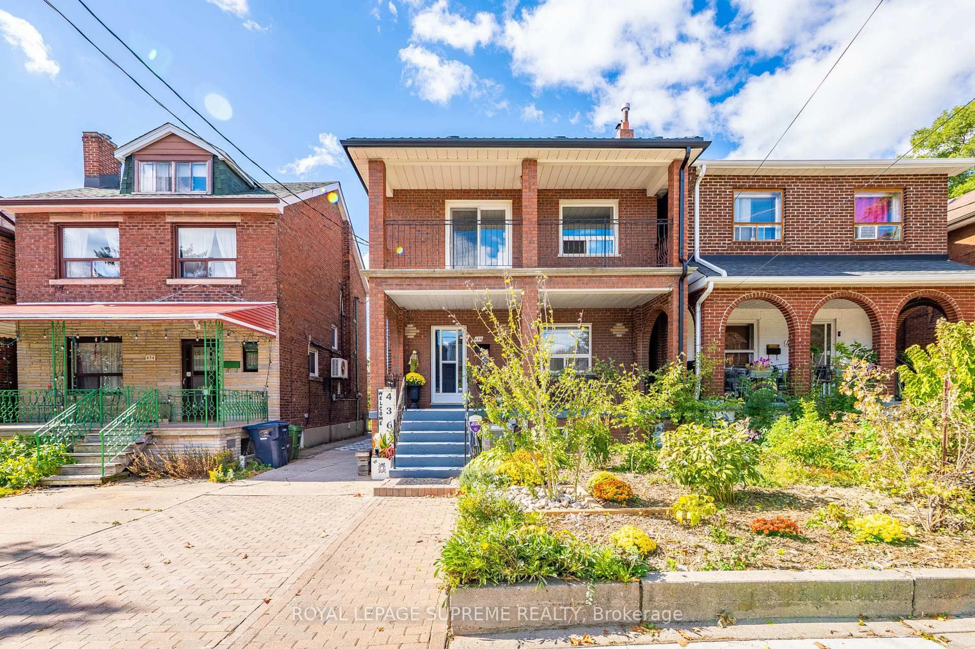 Home with brick exterior material, street for 436 Glenholme Ave, Toronto Ontario M6E 3E7