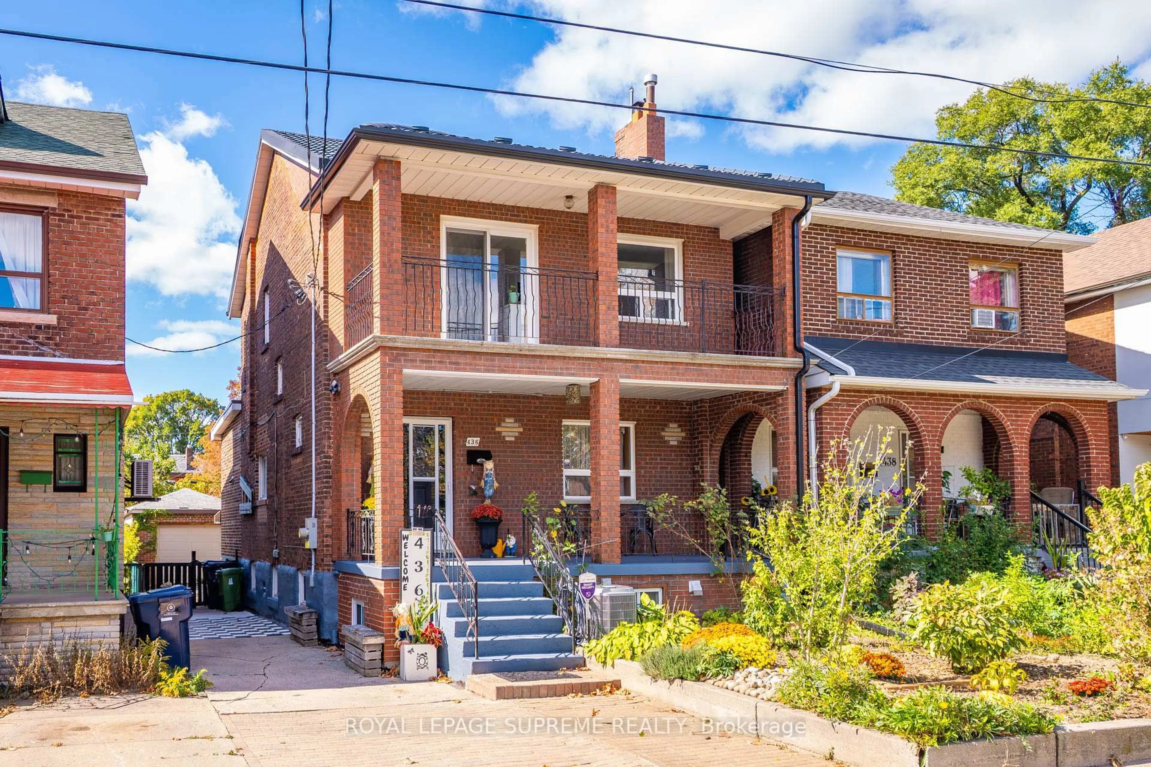Home with brick exterior material, street for 436 Glenholme Ave, Toronto Ontario M6E 3E7