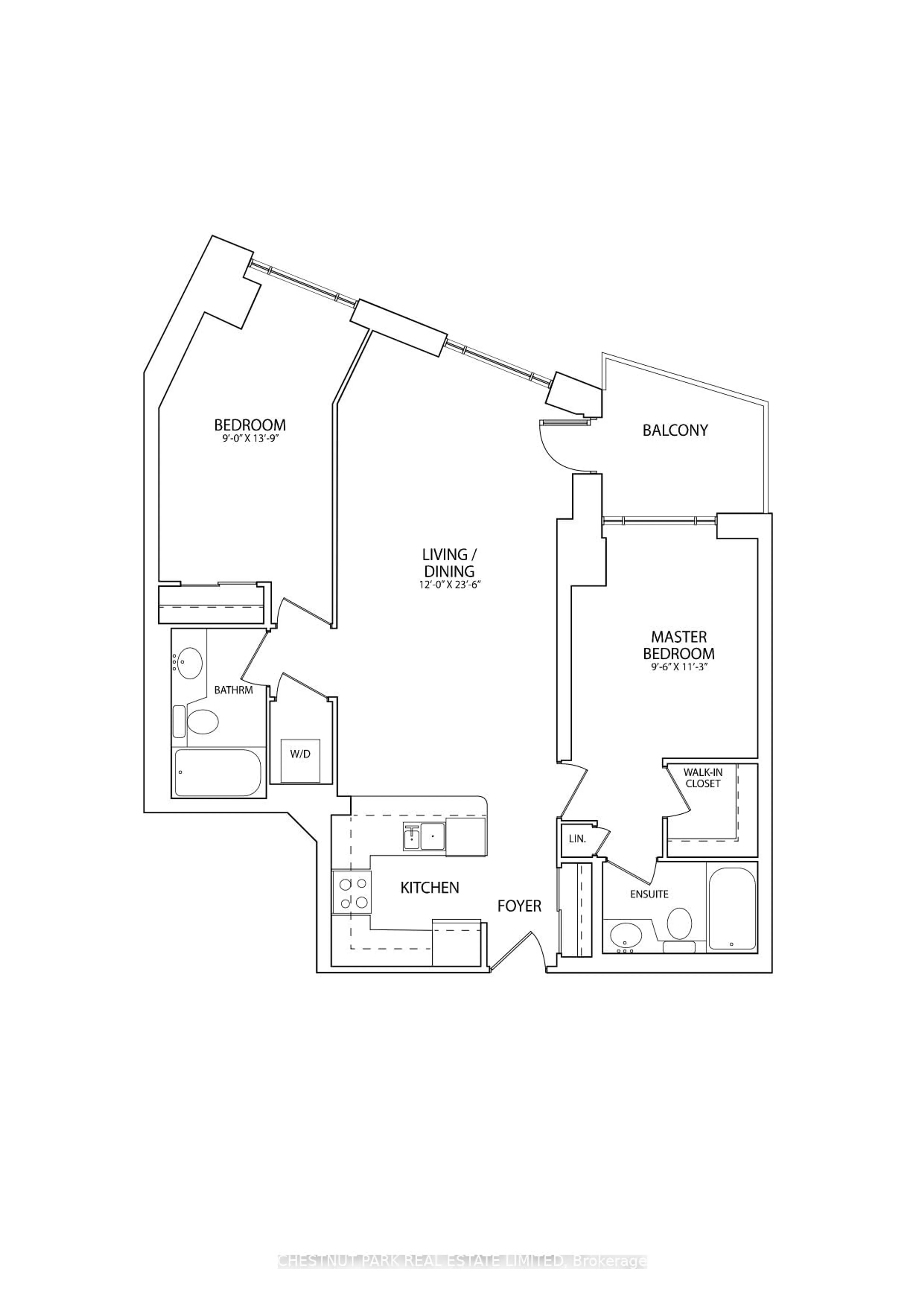 Floor plan for 451 Rosewell Ave #413, Toronto Ontario M4R 2H8