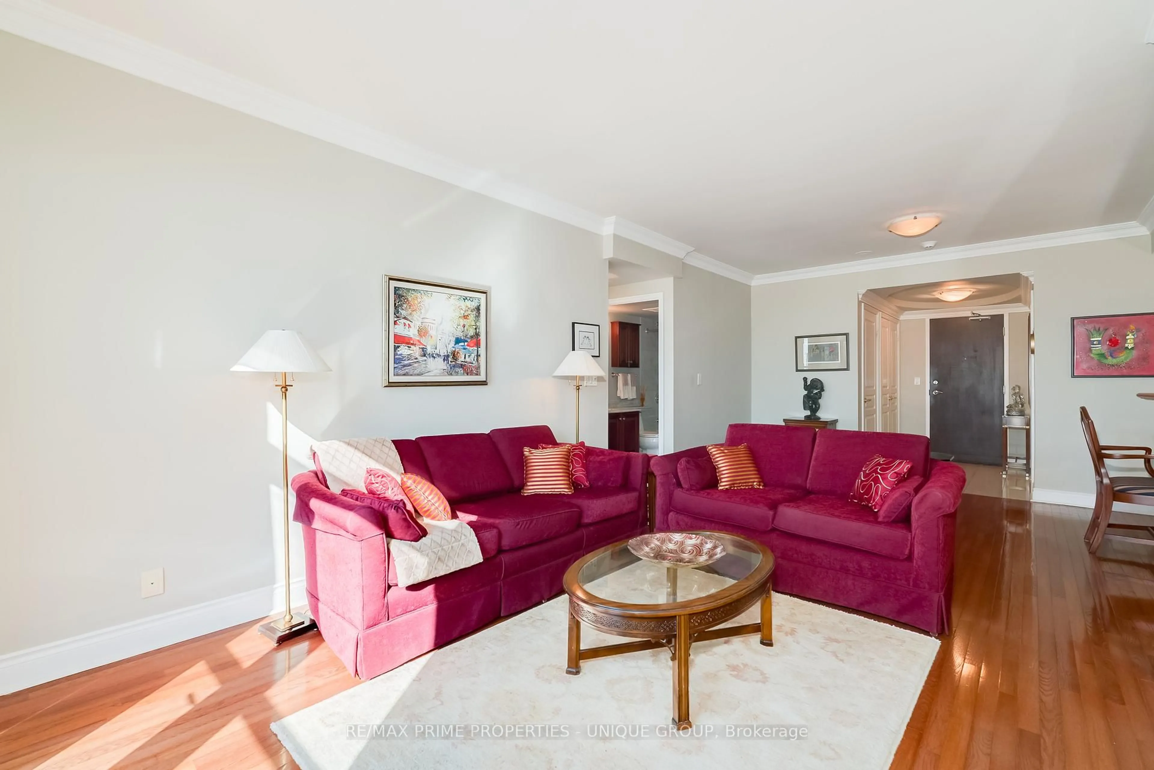 Living room with furniture, unknown for 10 Delisle Ave #1404, Toronto Ontario M4V 3C6