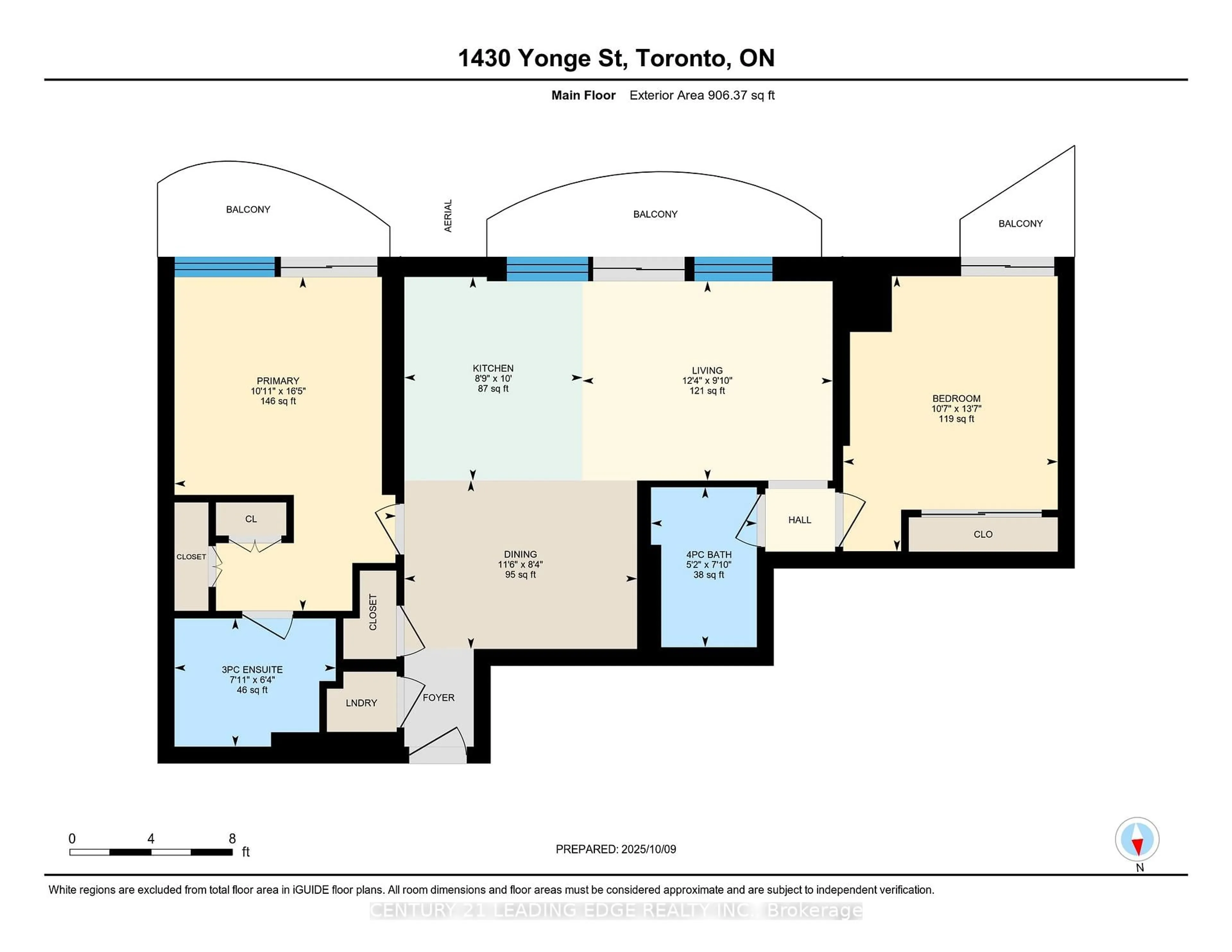Floor plan for 1430 Yonge St #703, Toronto Ontario M4T 1Y6