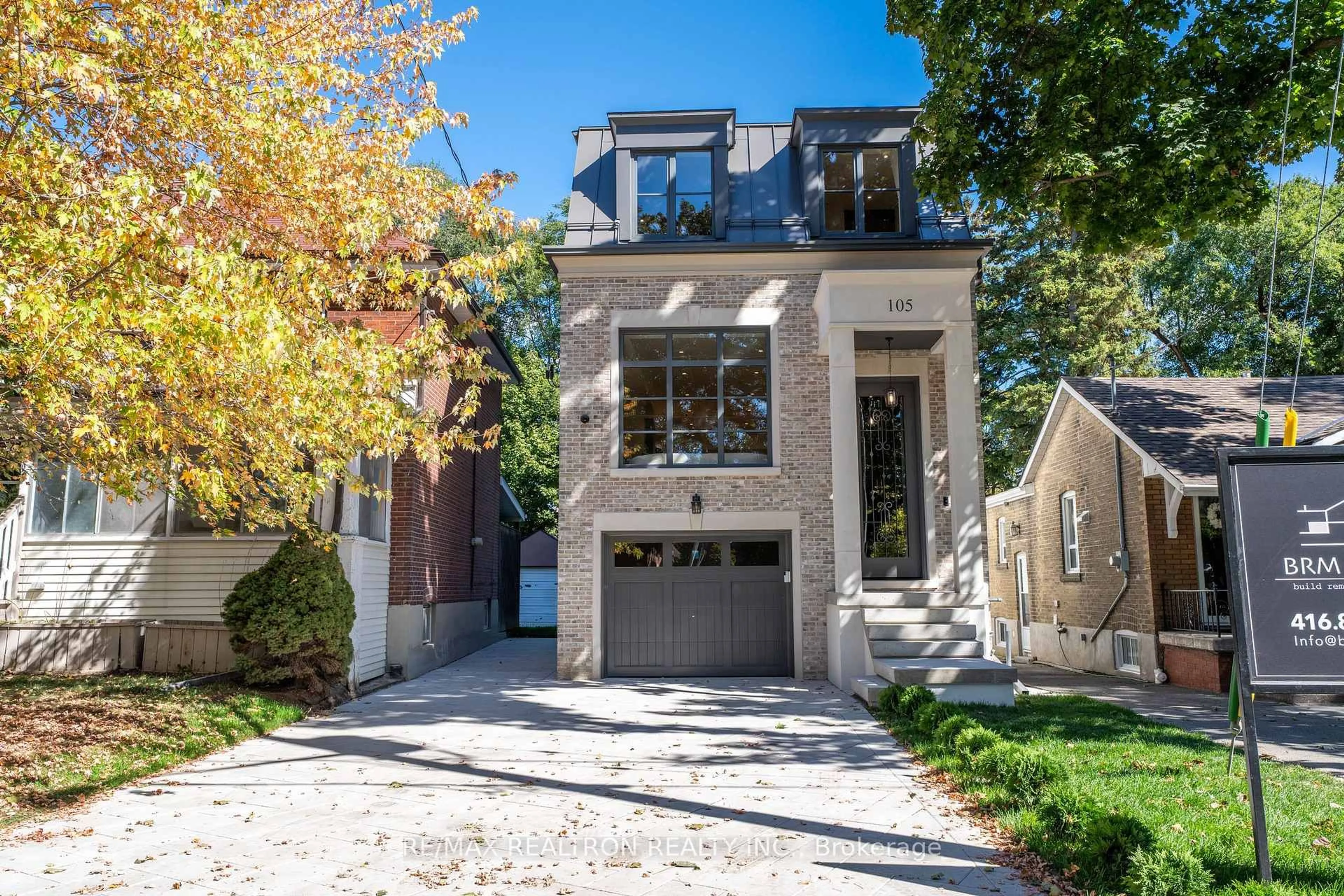 Home with brick exterior material, street for 105 Rumsey Rd, Toronto Ontario M4G 1P1