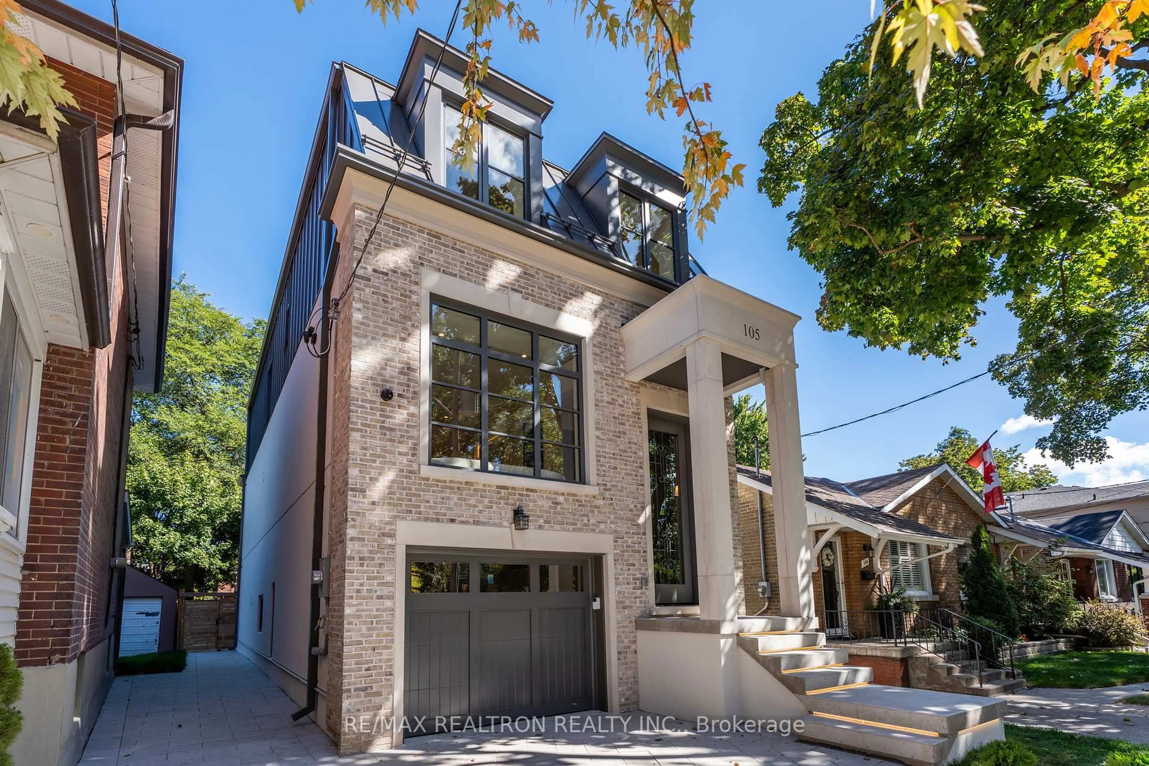 Home with brick exterior material, street for 105 Rumsey Rd, Toronto Ontario M4G 1P1