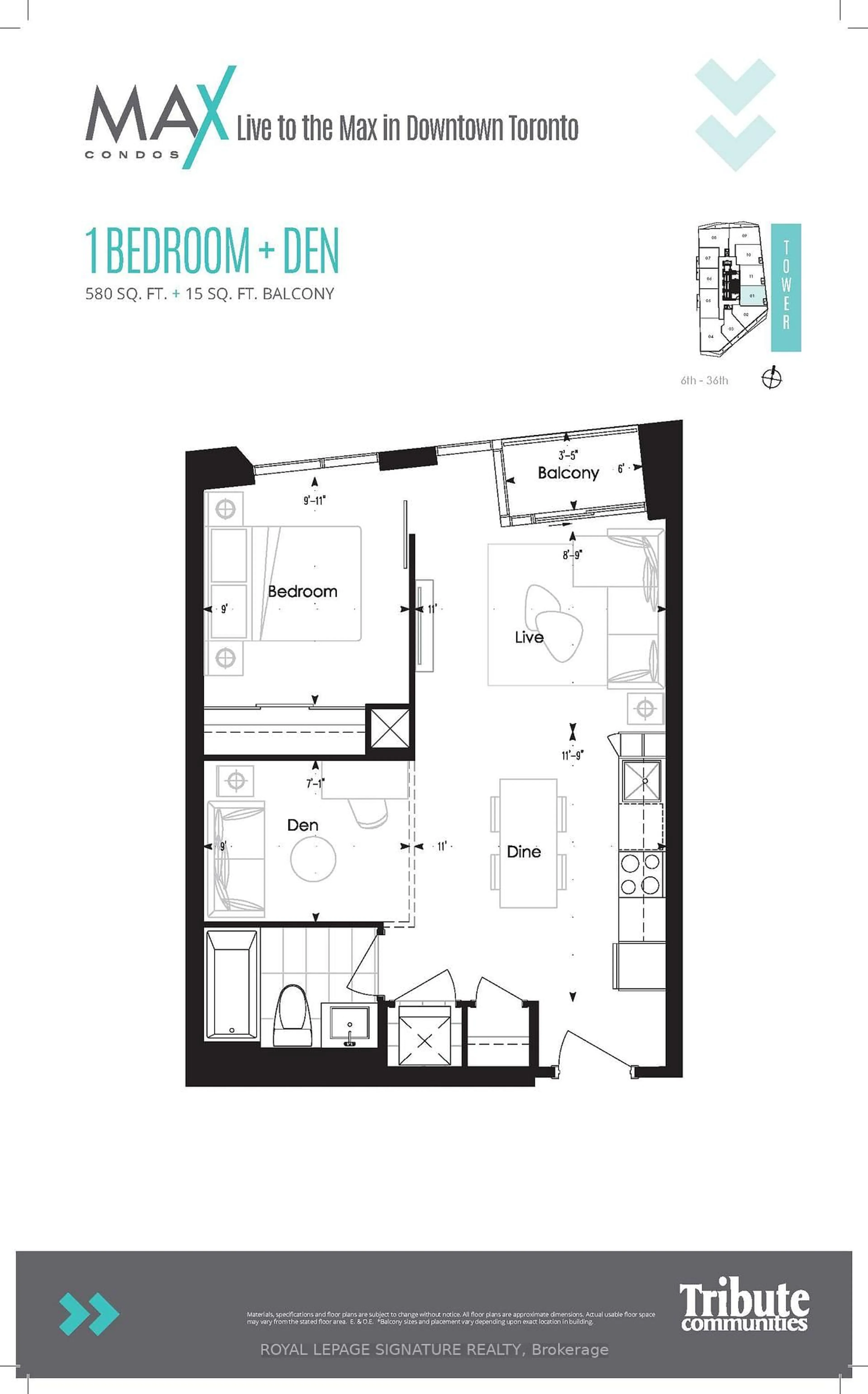 Floor plan for 77 Mutual St #2501, Toronto Ontario M5B 2A9