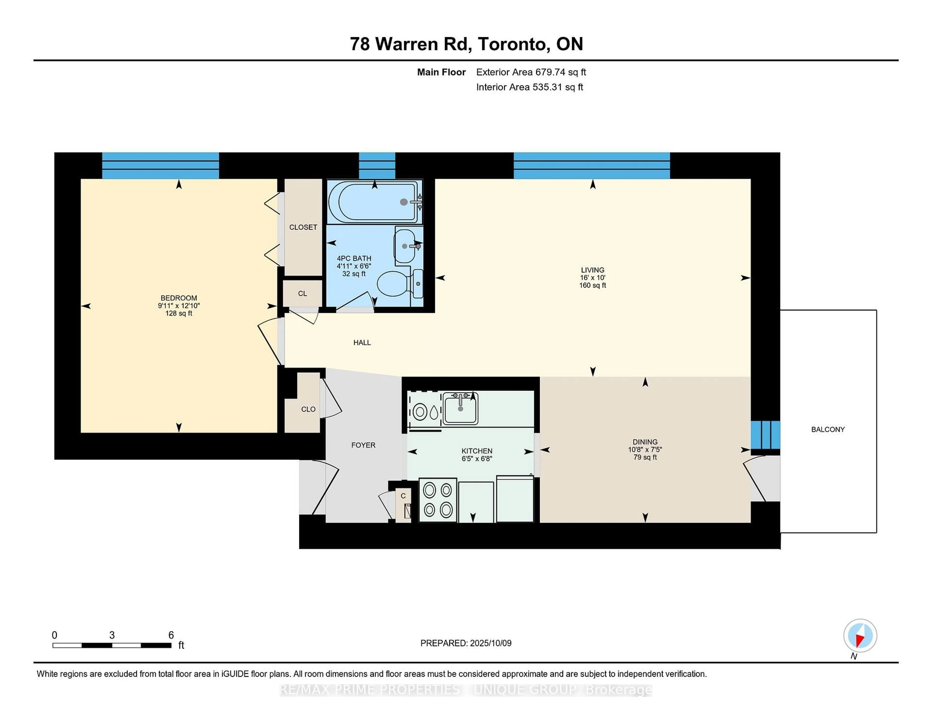 Floor plan for 78 Warren Rd #303, Toronto Ontario M4V 2R6