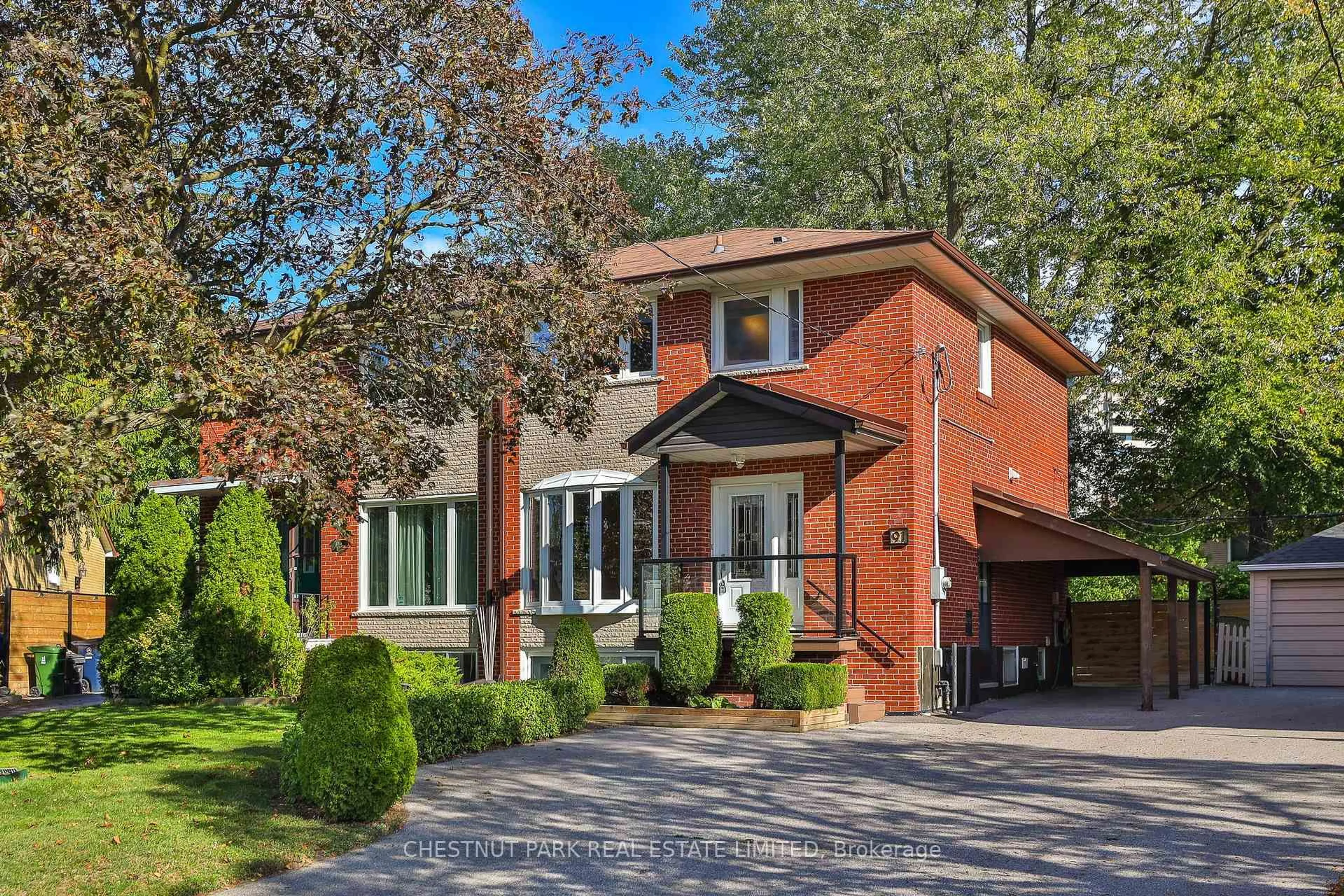 Home with brick exterior material, street for 91 Tulane Cres, Toronto Ontario M3A 2C2