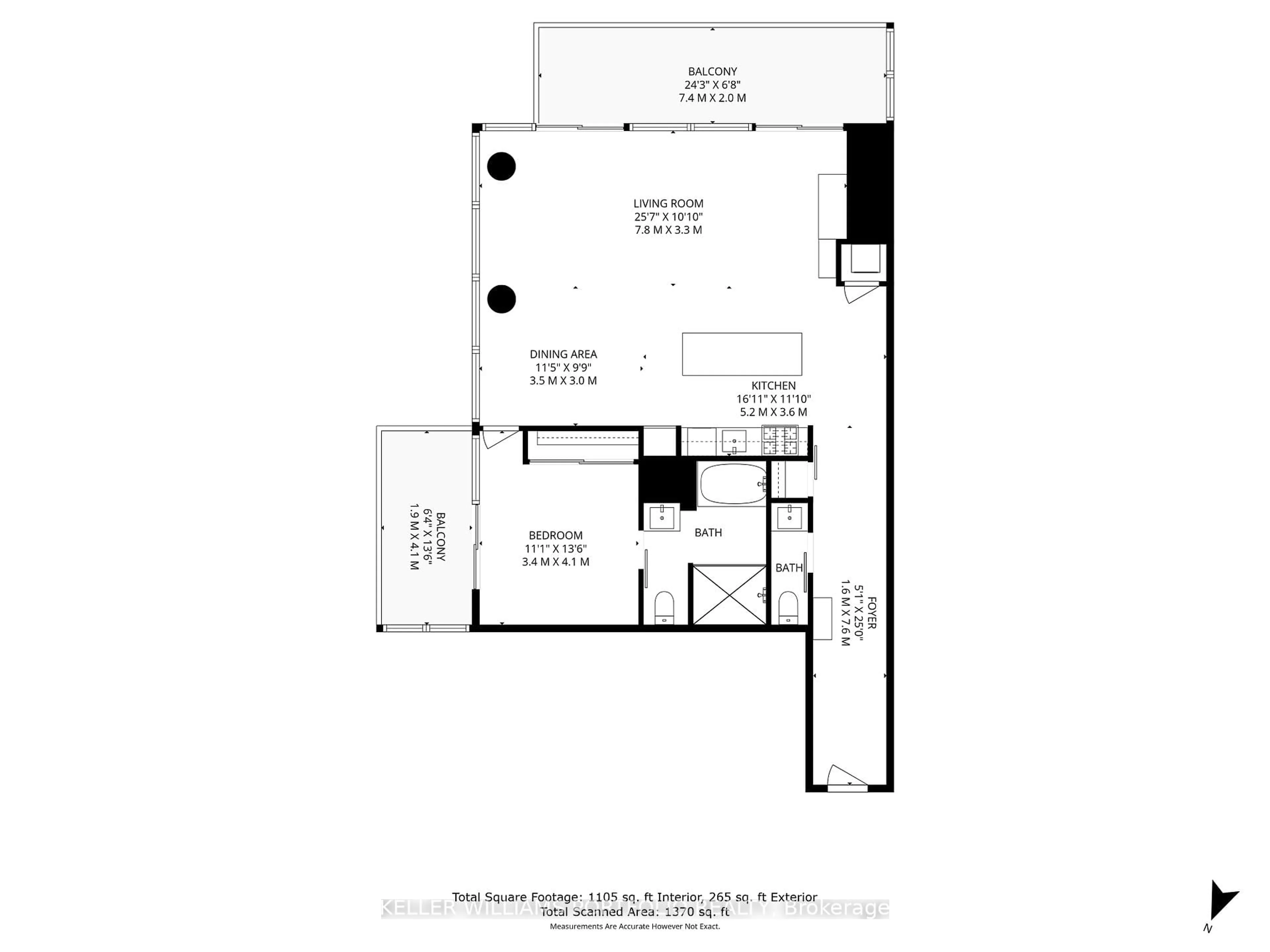 Floor plan for 55 Stewart St #930, Toronto Ontario M5V 2V1