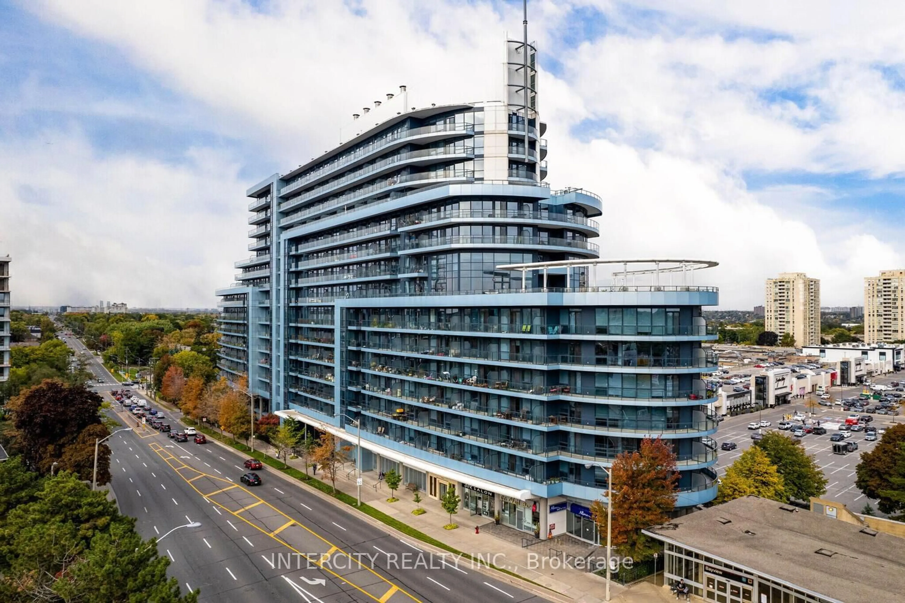 A pic from outside/outdoor area/front of a property/back of a property/a pic from drone, building for 2885 Bayview Ave #525, Toronto Ontario M2K 0A3