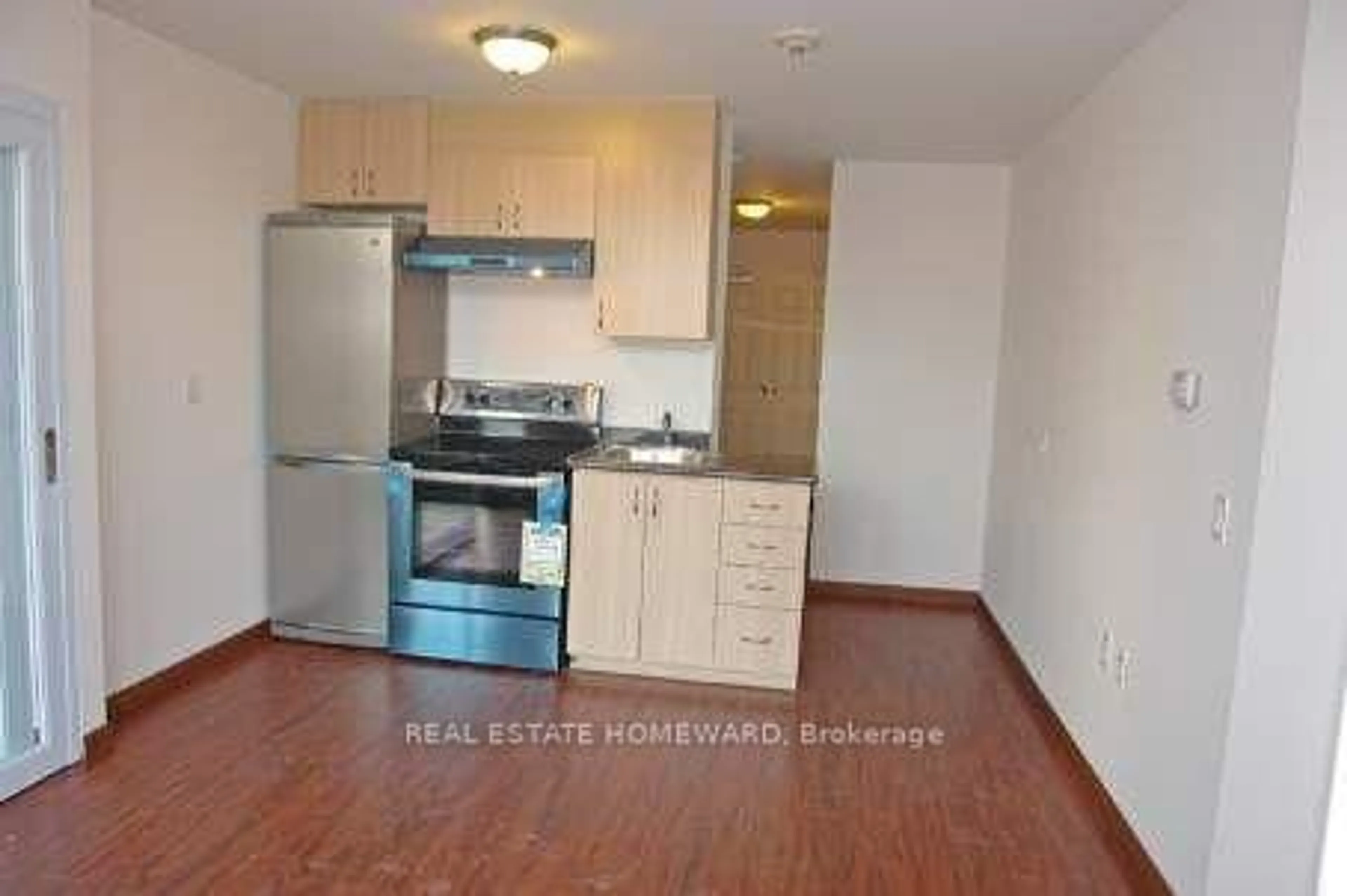 Standard kitchen, wood/laminate floor for 15 Maplewood Ave #304, Toronto Ontario M6C 4B4