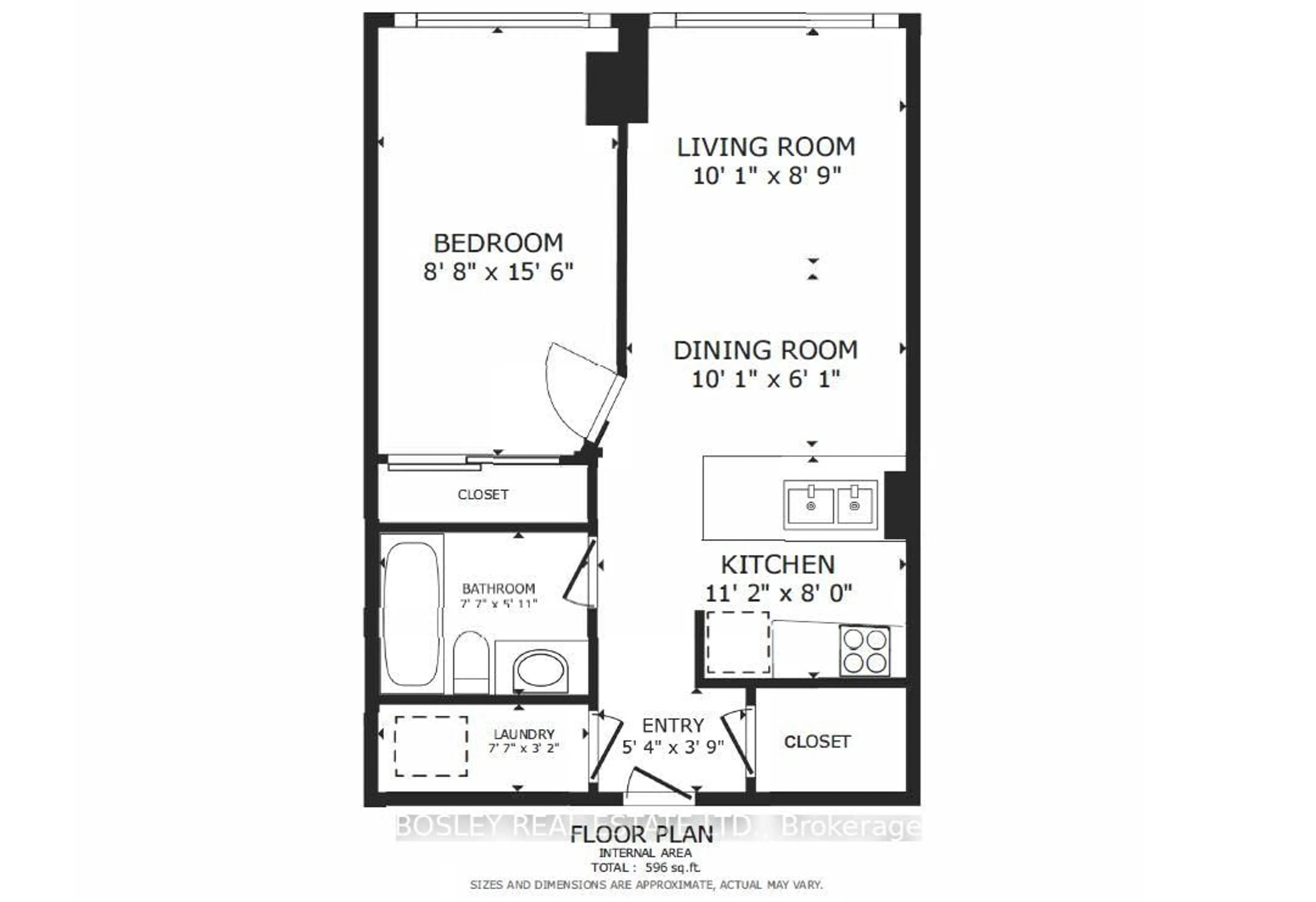 Floor plan for 60 St. Clair Ave #306, Toronto Ontario M4V 1M1