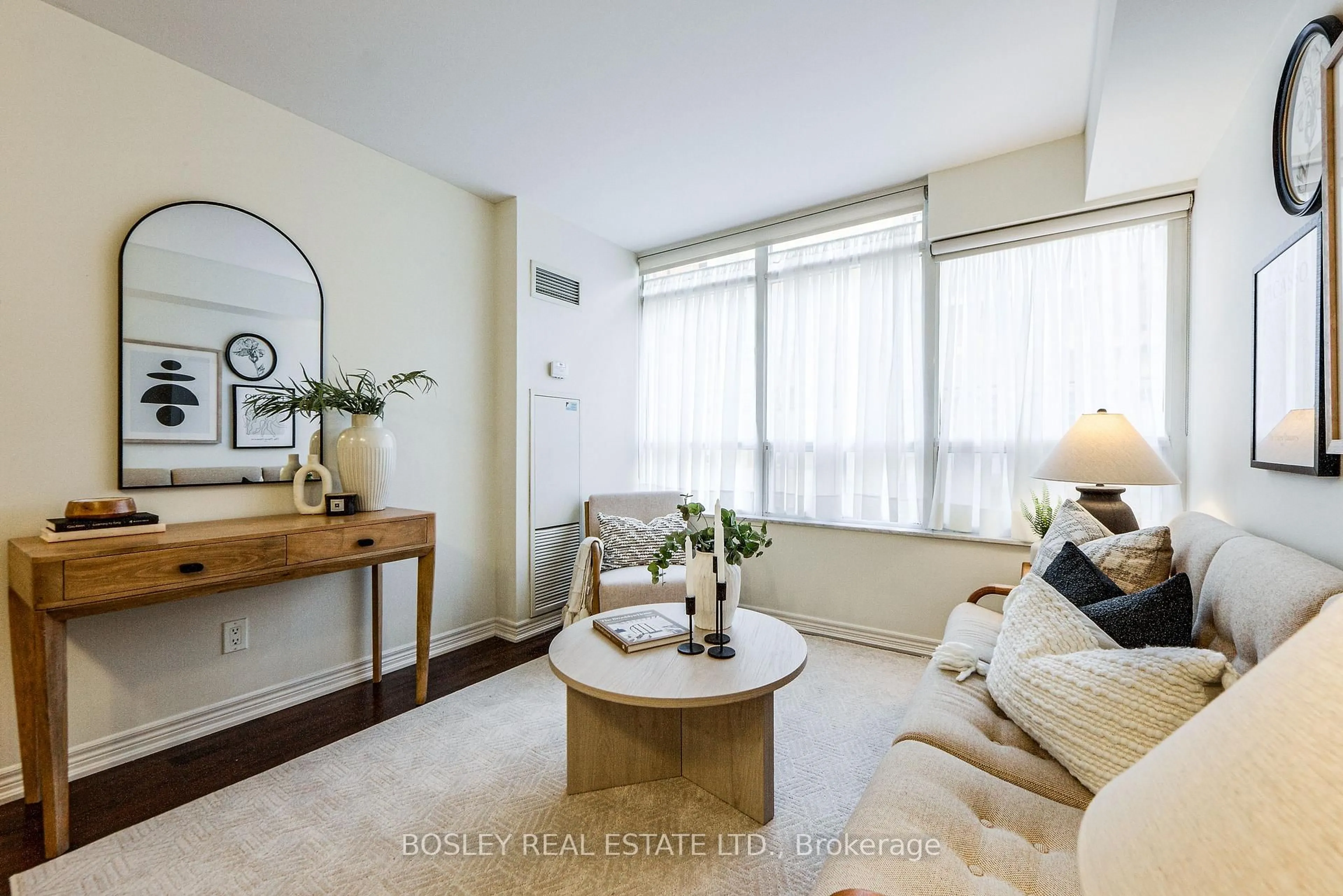 Living room with furniture, unknown for 60 St. Clair Ave #306, Toronto Ontario M4V 1M1