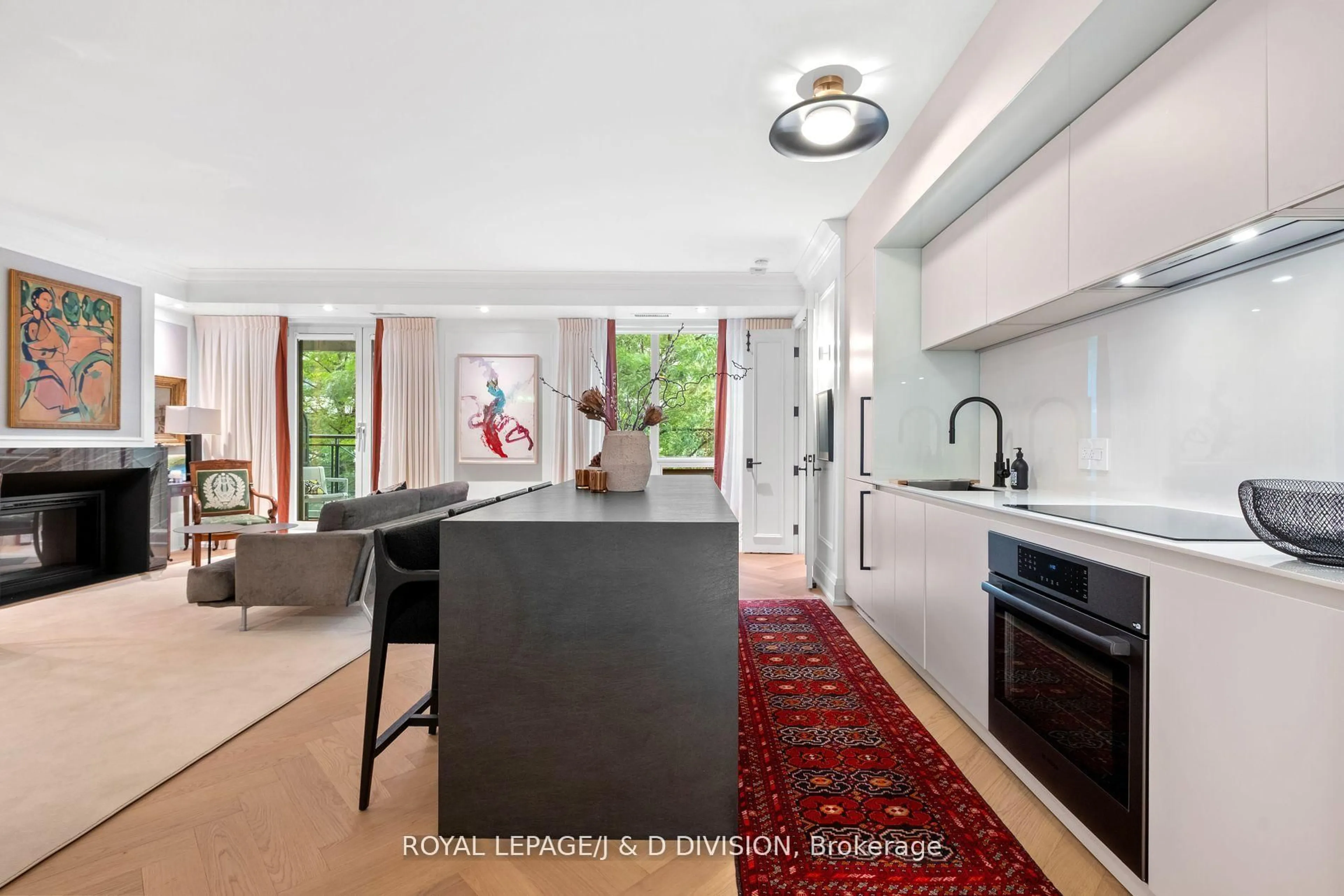 Open concept kitchen, ceramic/tile floor for 20 Scrivener Sq #301, Toronto Ontario M4W 3X9