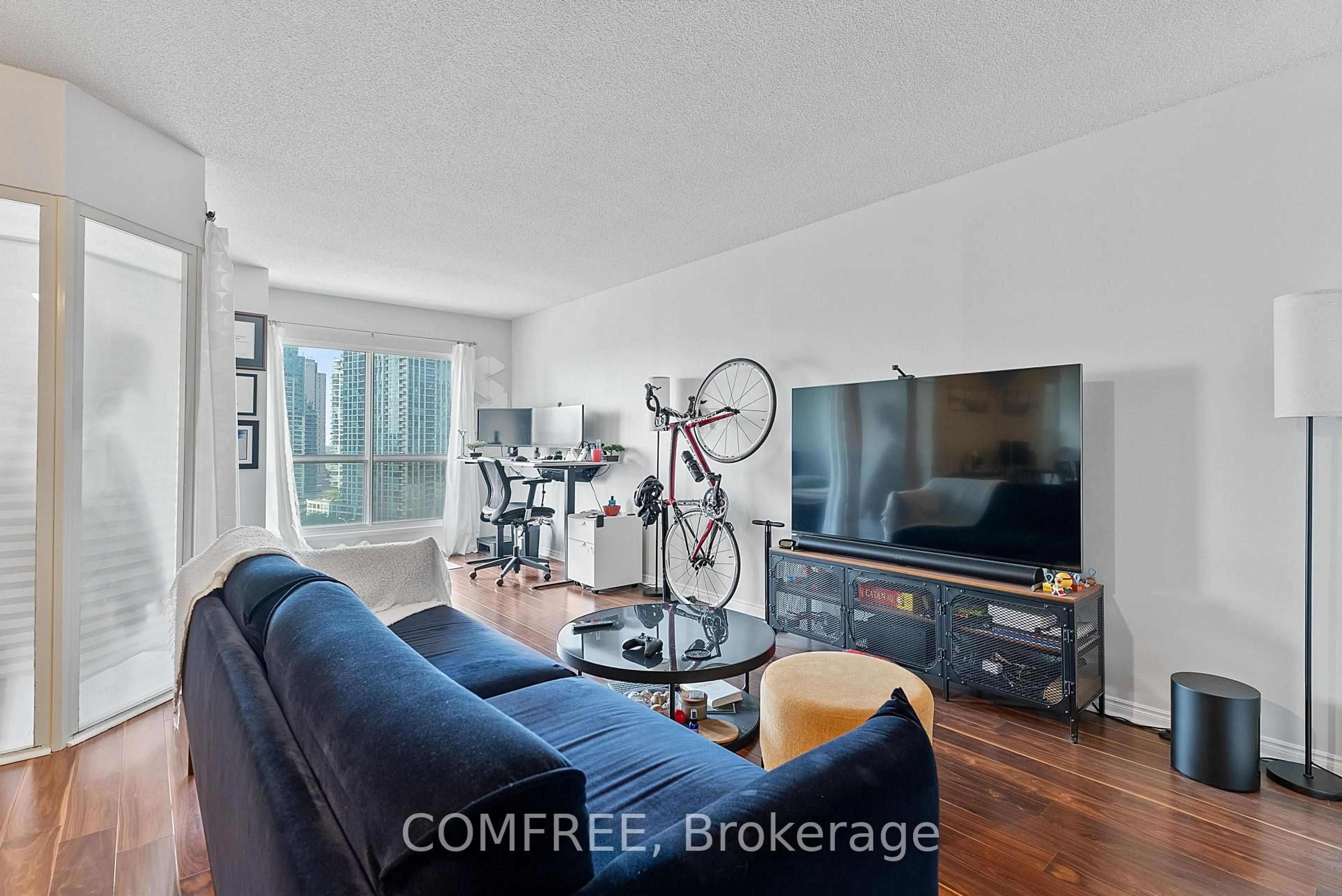 Living room with furniture, unknown for 25 The Esplanade #1519, Toronto Ontario M5E 1W5