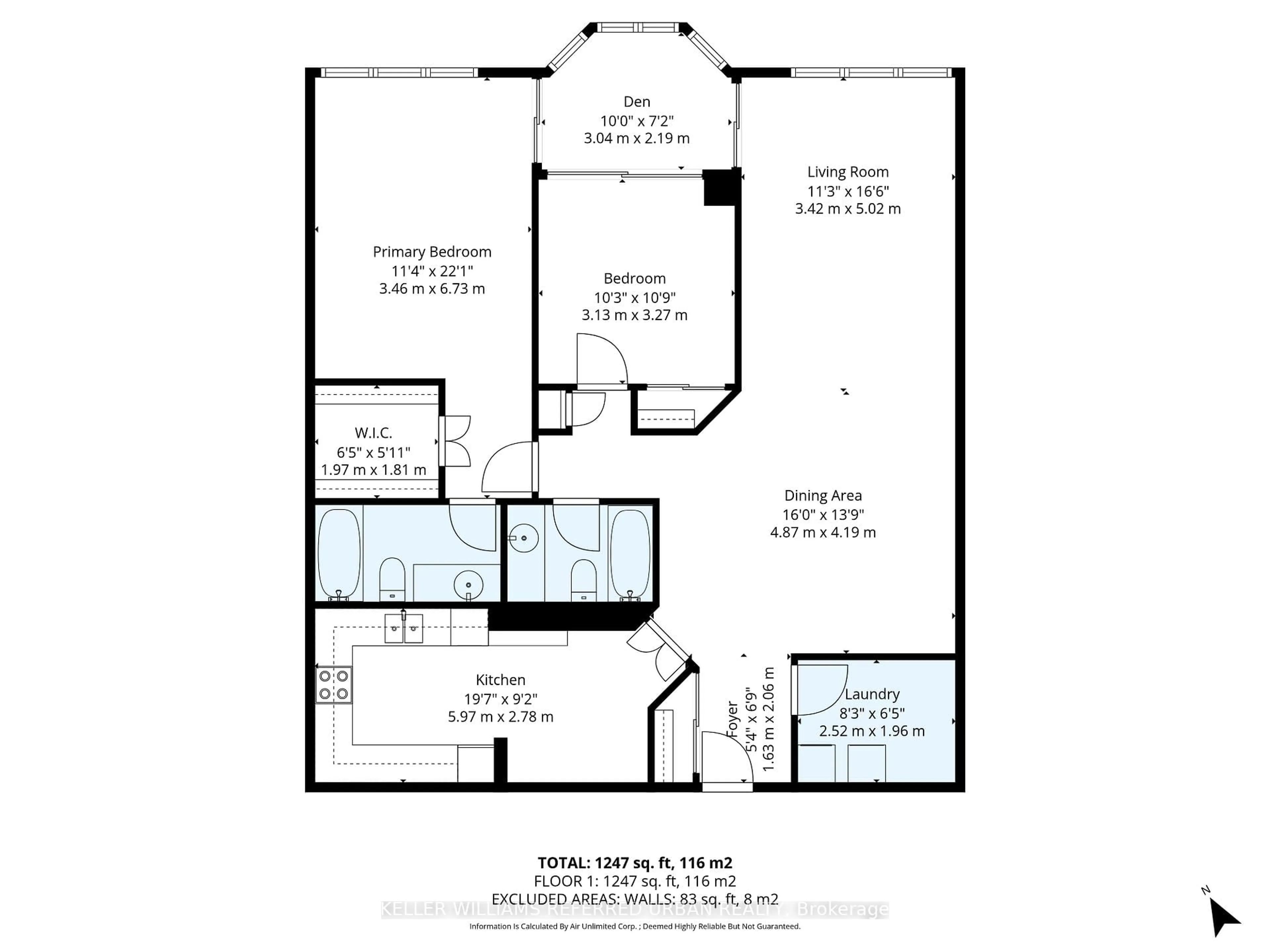 Floor plan for 5444 Yonge St #501, Toronto Ontario M2N 6J4