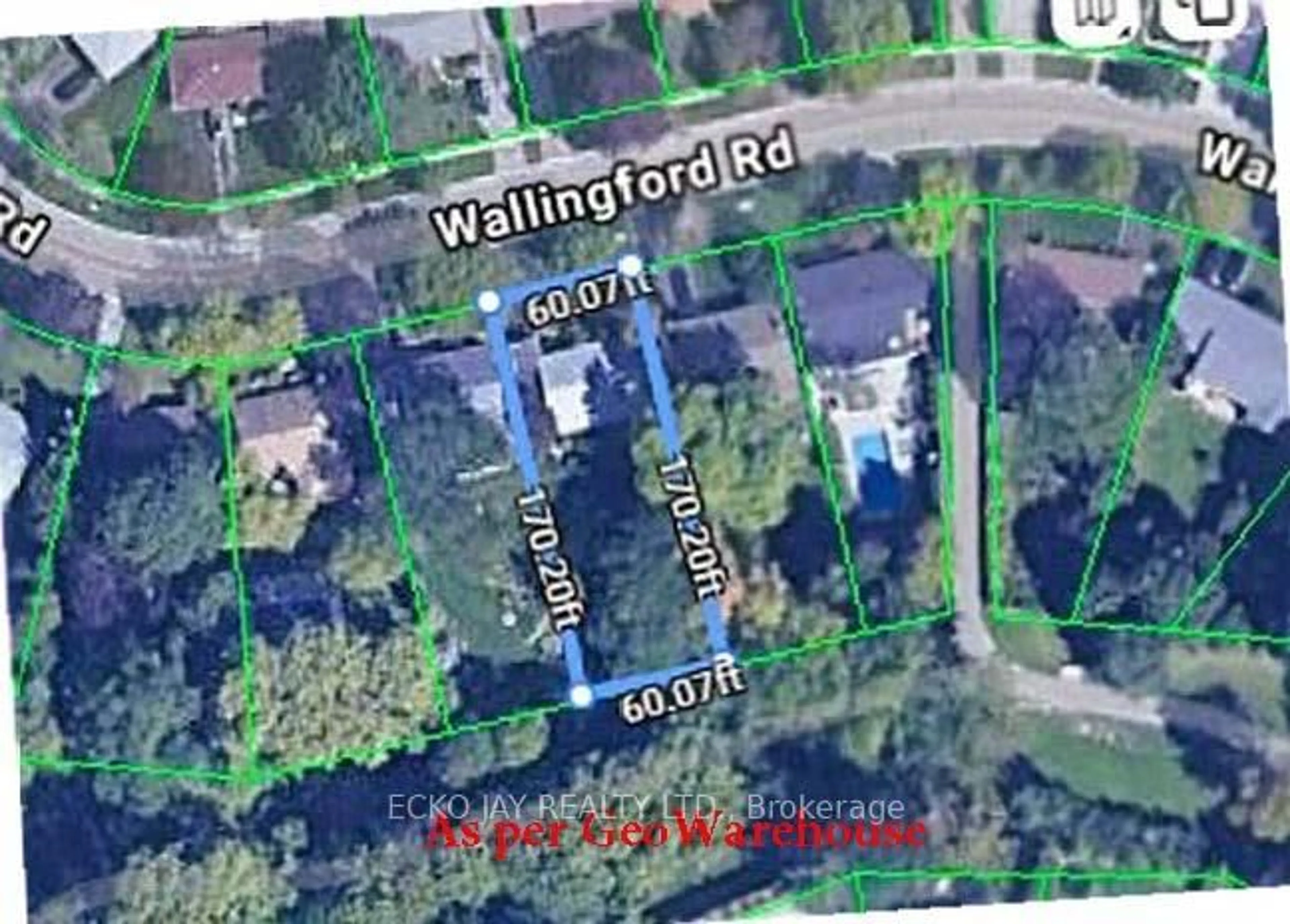 A pic from outside/outdoor area/front of a property/back of a property/a pic from drone, building for 46 Wallingford Rd, Toronto Ontario M3A 2T9