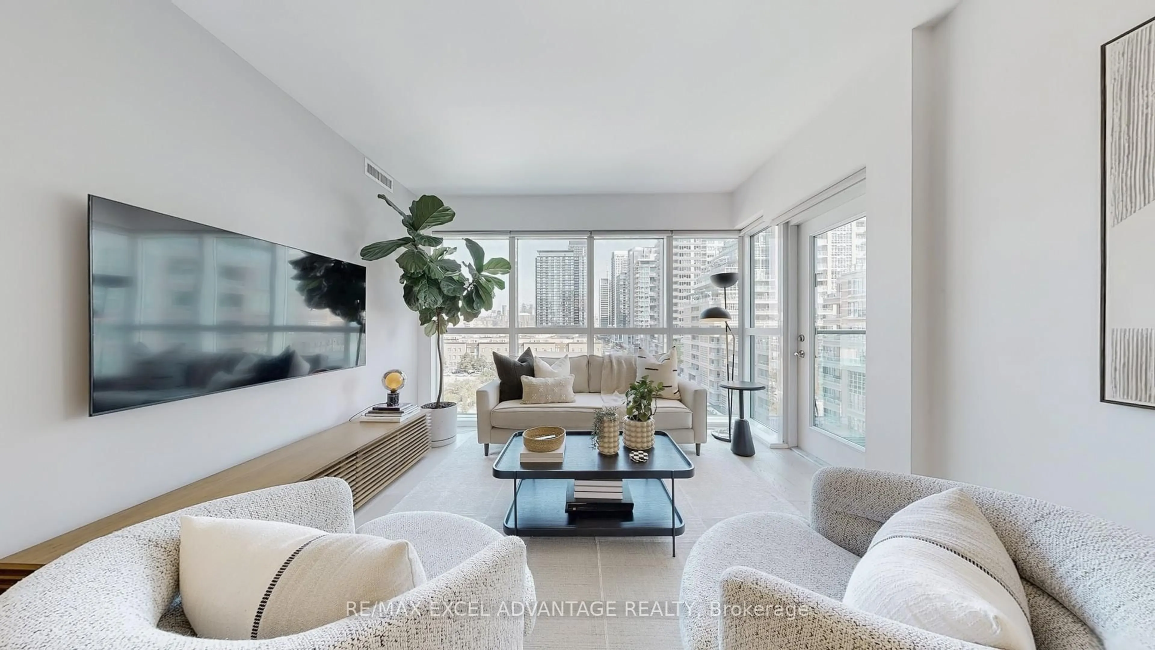 Living room with furniture, unknown for 69 Lynn Williams St #704, Toronto Ontario M6K 3R7