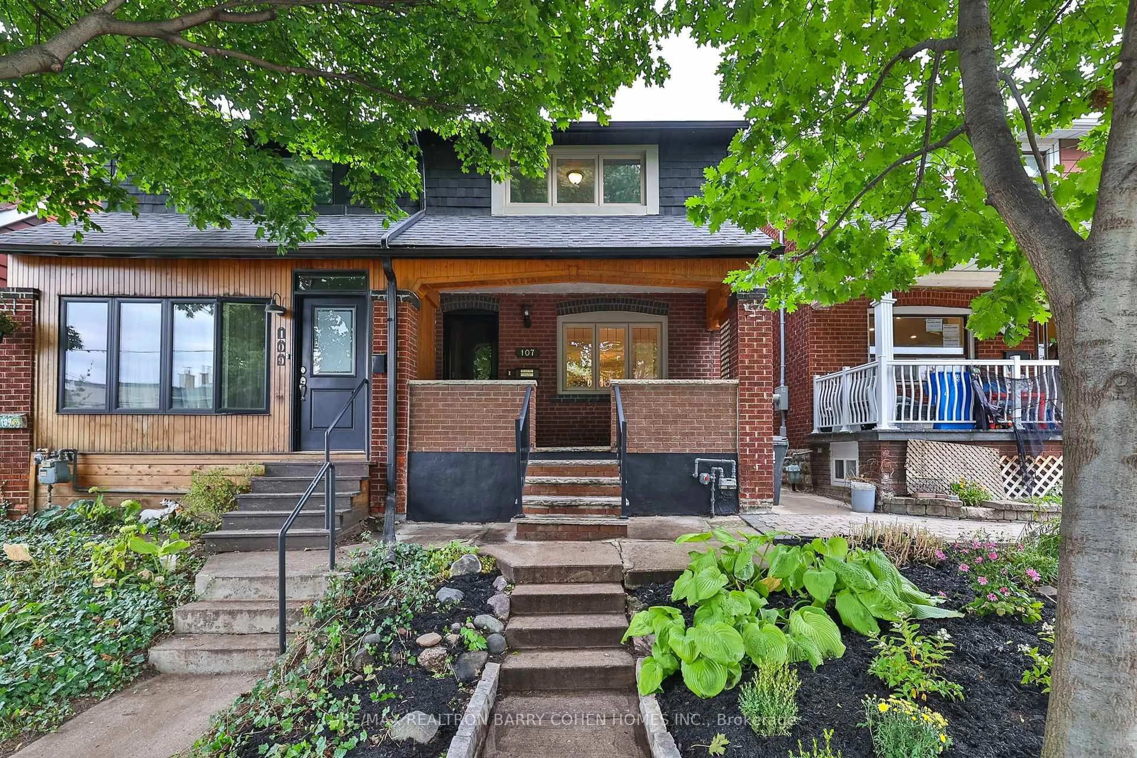 Home with brick exterior material, street for 107 Atlas Ave, Toronto Ontario M6C 3P2