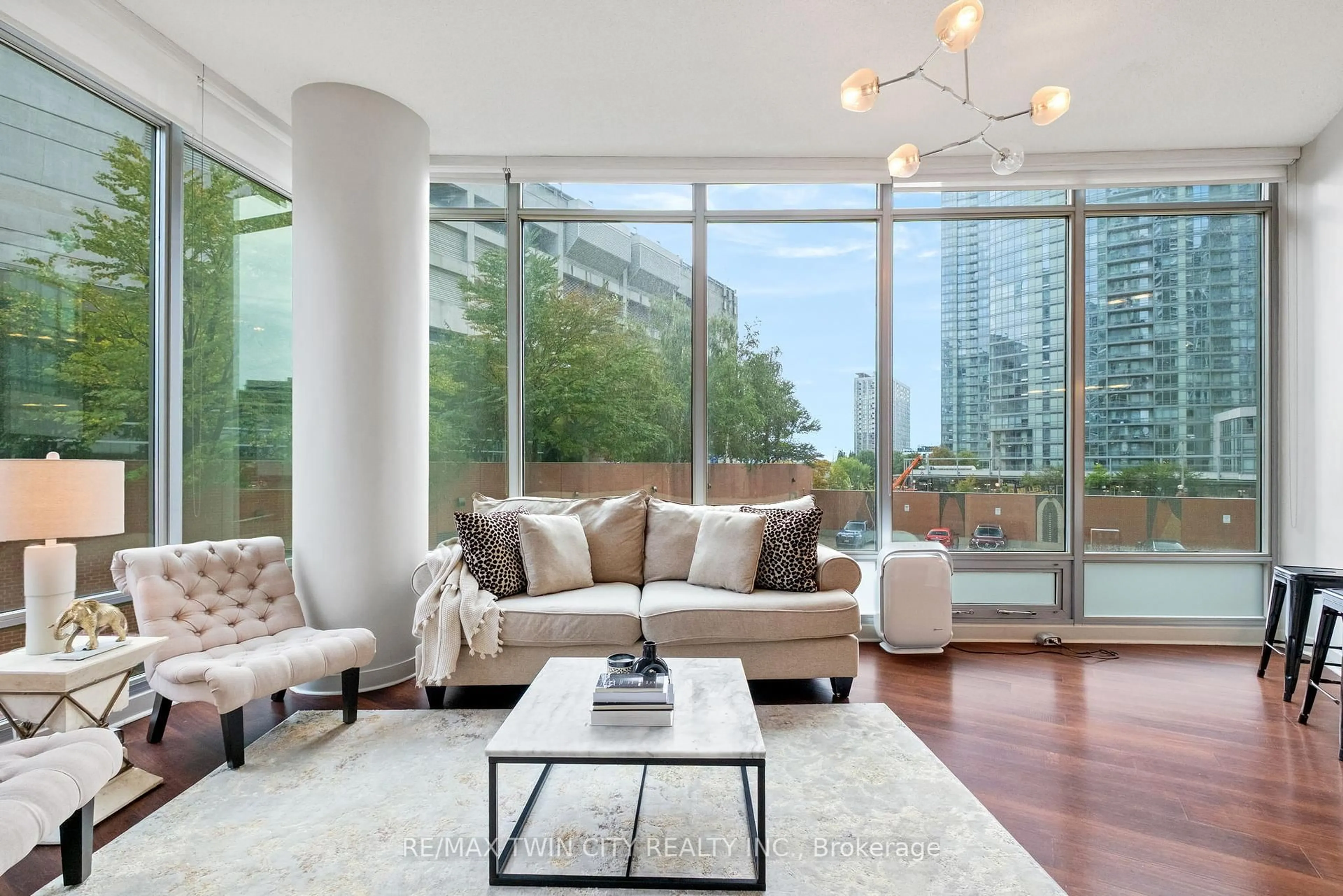 Living room with furniture, unknown for 81 Navy Wharf Crt #201, Toronto Ontario M5V 3S2