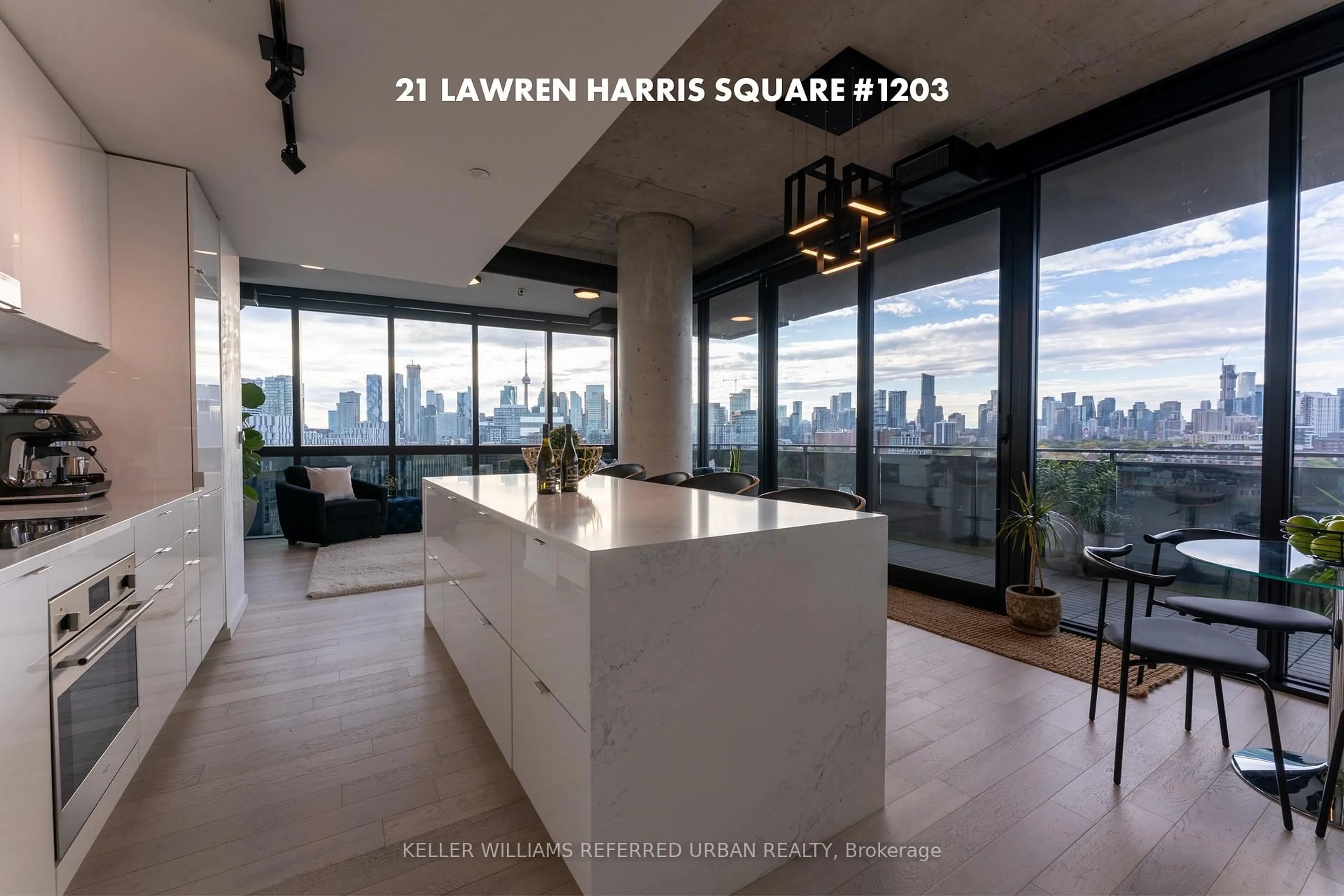 Open concept kitchen, unknown for 21 Lawren Harris Sq #1203, Toronto Ontario M5A 0T4