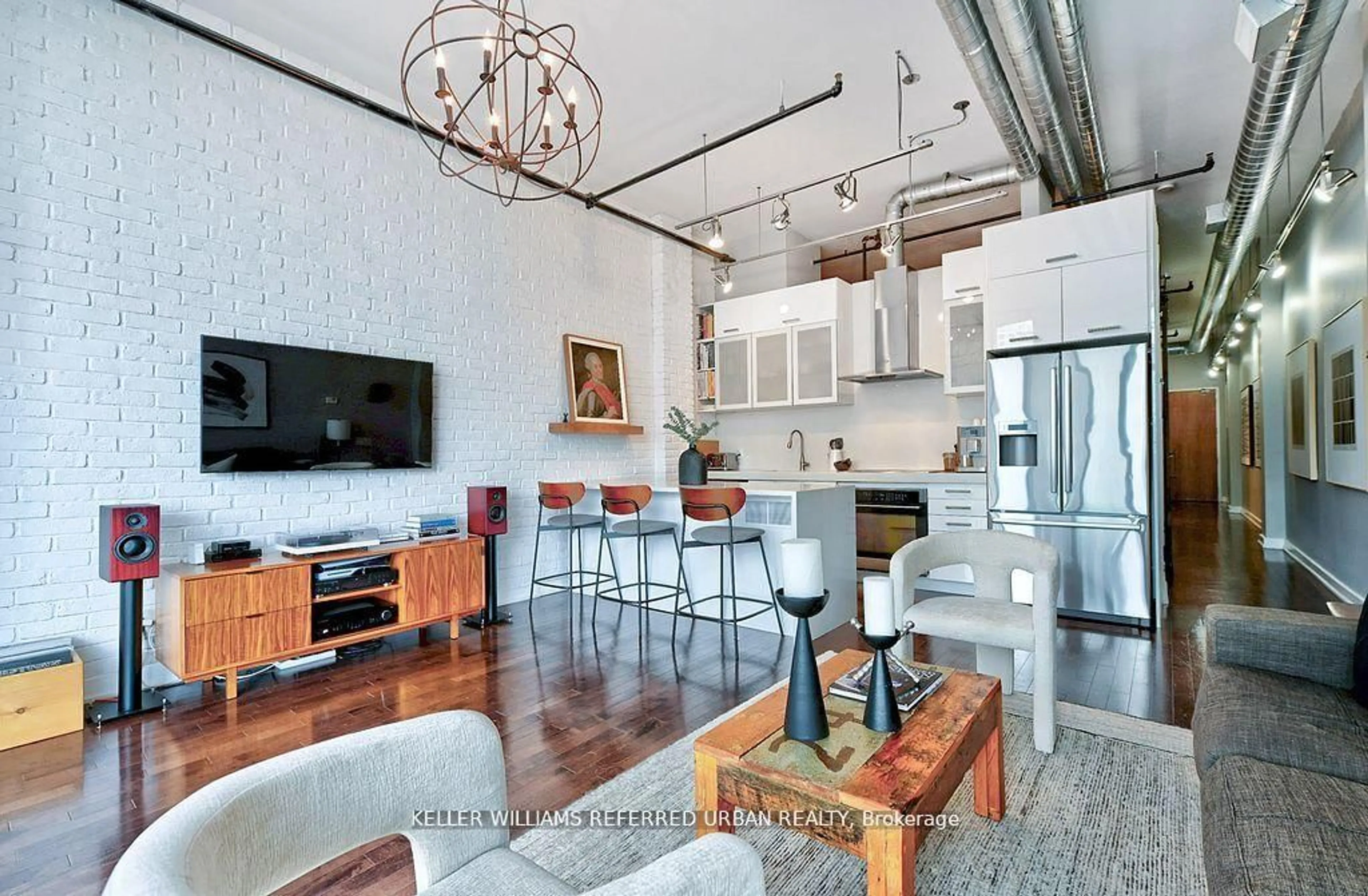 Open concept kitchen, unknown for 43 Hanna Ave #608, Toronto Ontario M6K 1X1