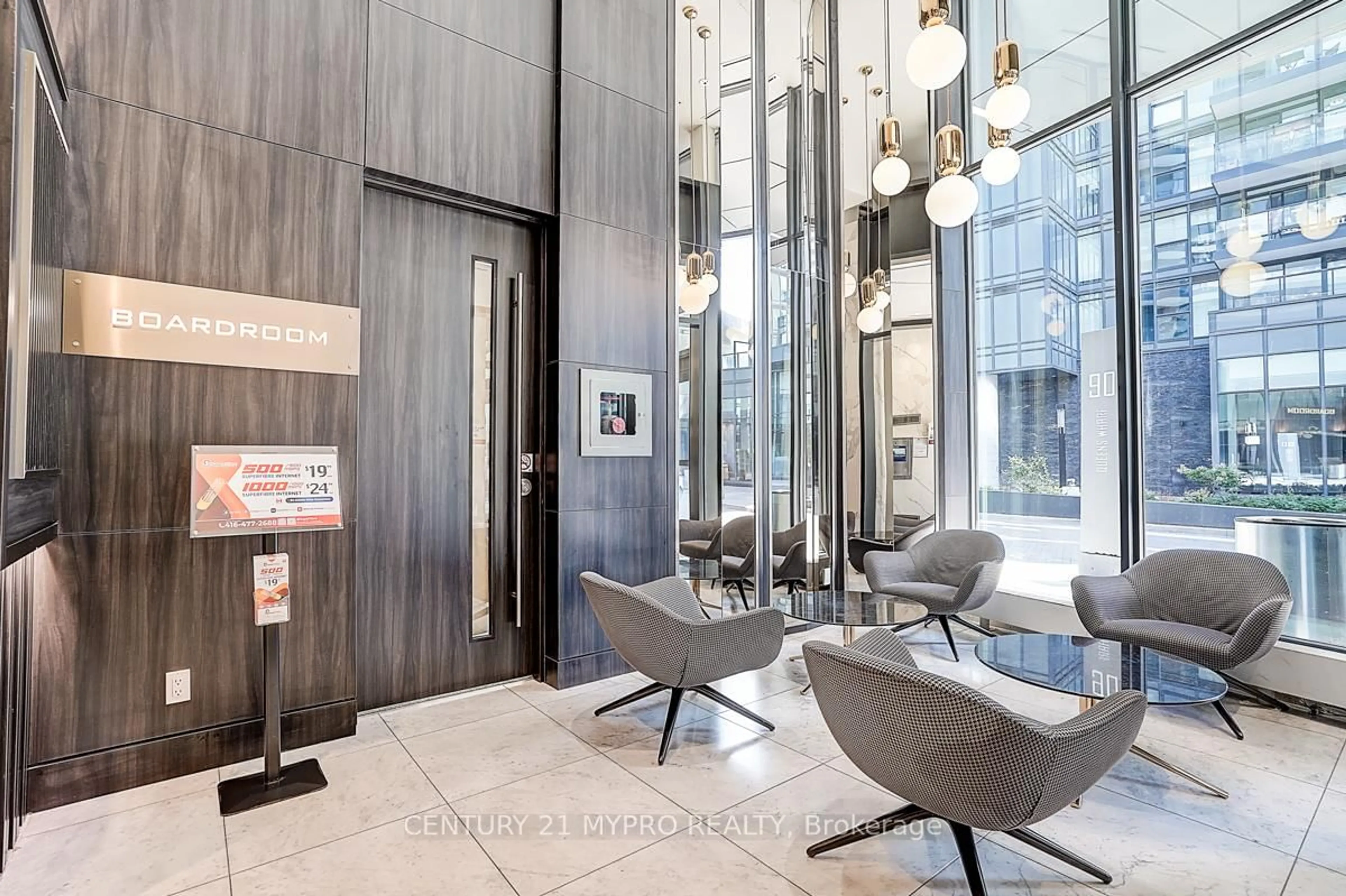 Indoor foyer for 90 Queens Wharf Rd #210, Toronto Ontario M5V 0J4