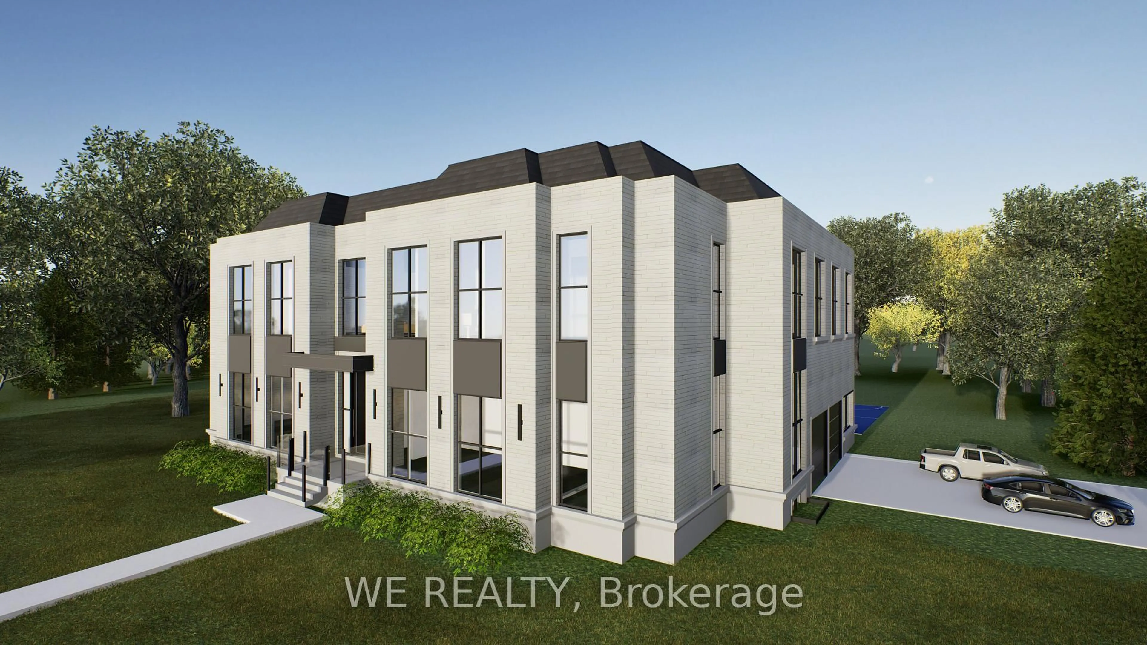 A pic from outside/outdoor area/front of a property/back of a property/a pic from drone, building for 71 Laurentide Dr, Toronto Ontario M3A 3E1