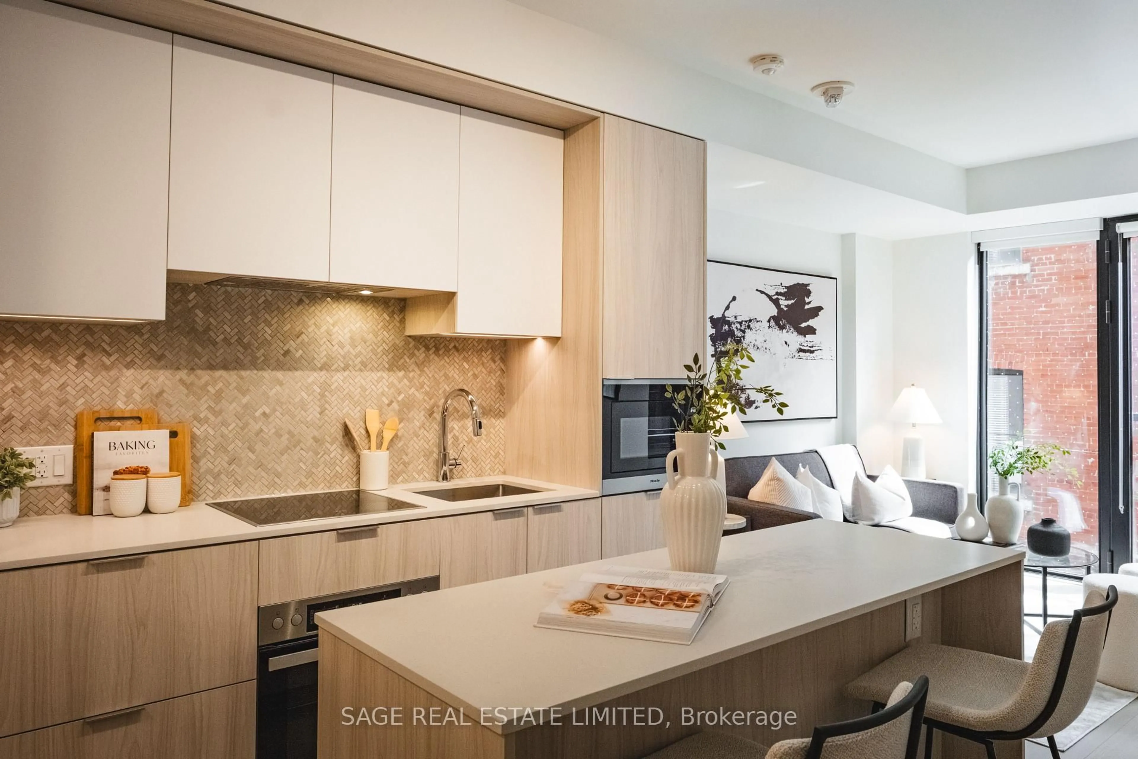 Contemporary kitchen, ceramic/tile floor for 123 Portland St #204, Toronto Ontario M5V 0V9