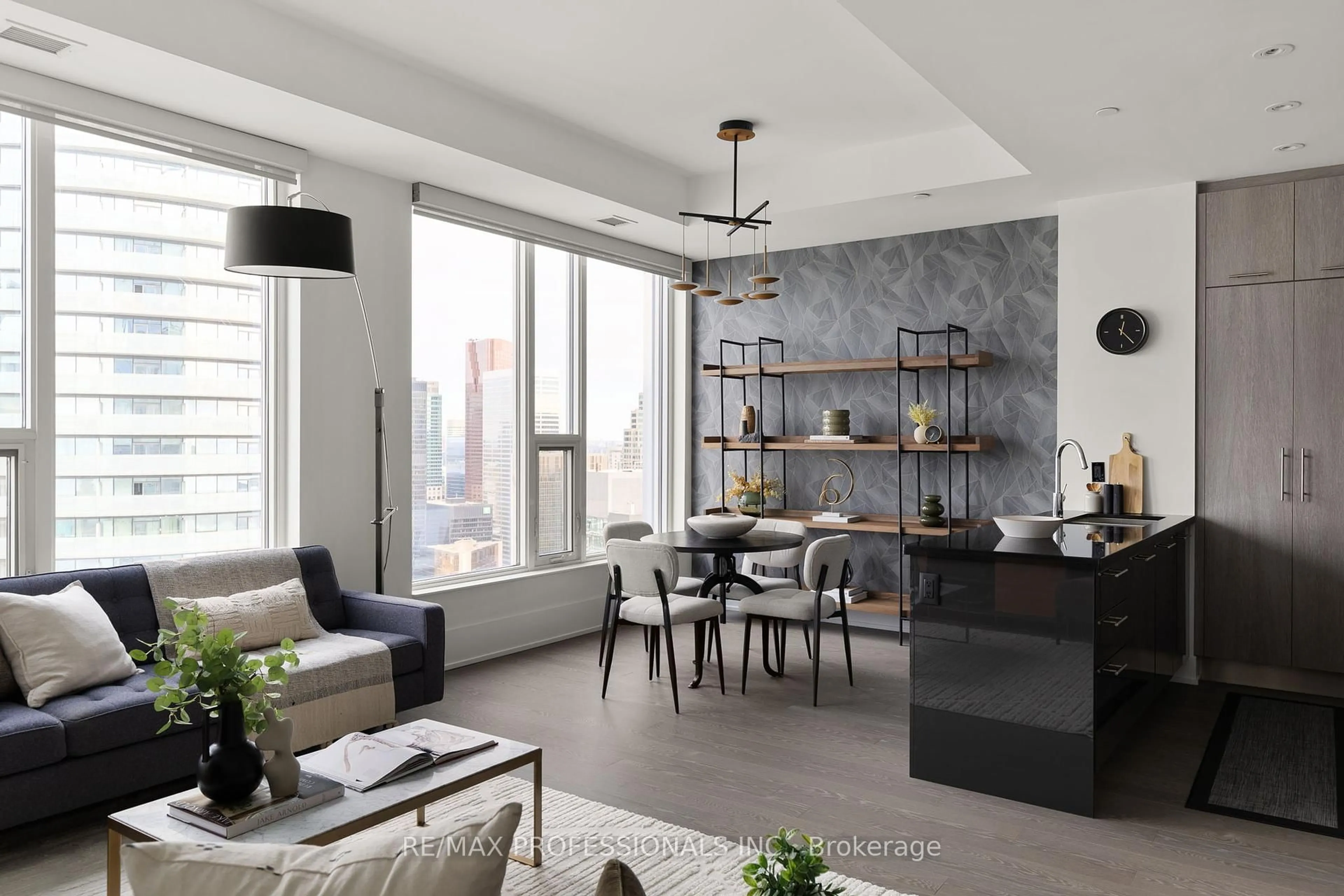 Living room with furniture, unknown for 10 York St #6312, Toronto Ontario M5J 0E1