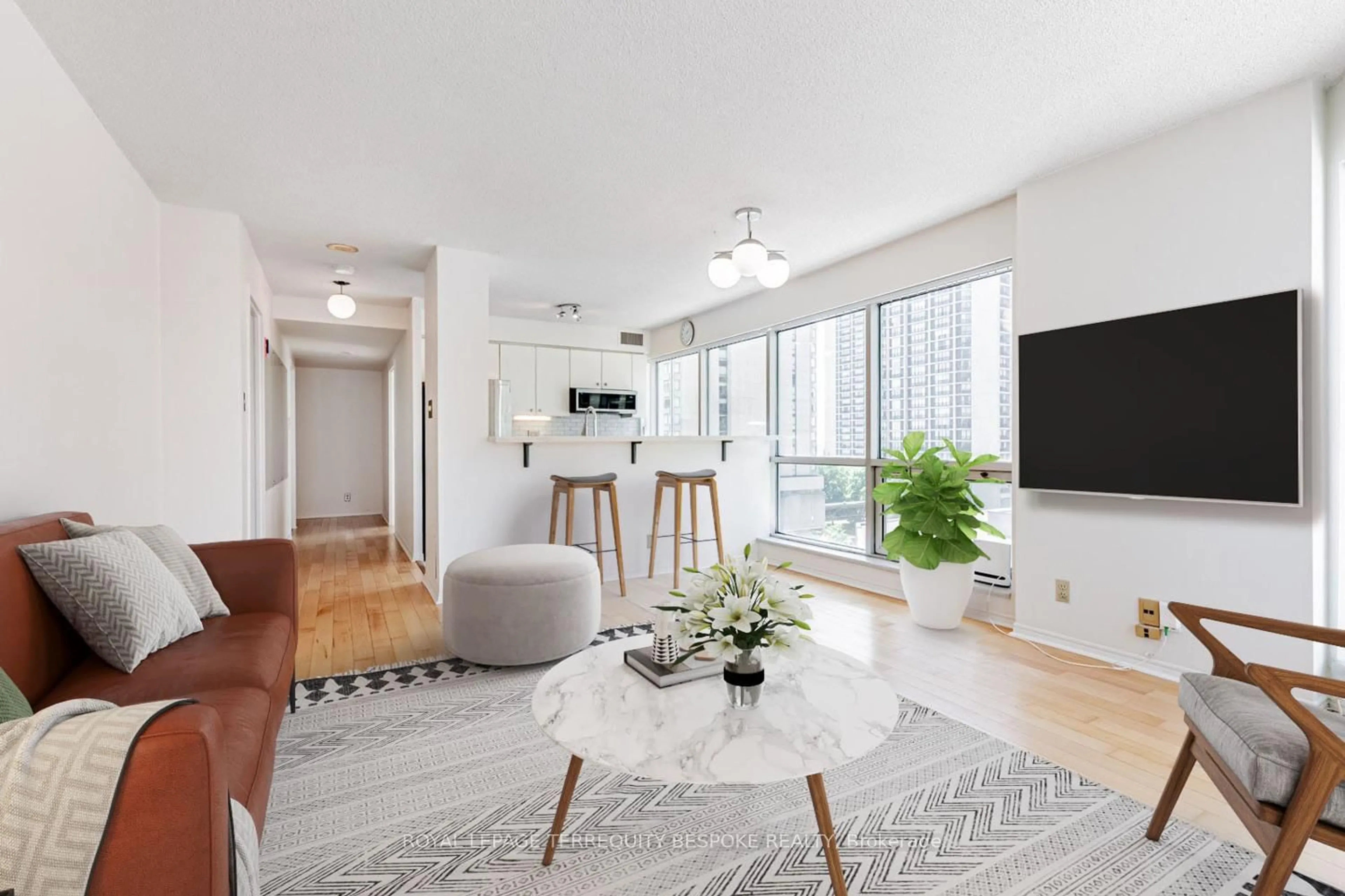 Living room with furniture, unknown for 10 Queens Quay #811, Toronto Ontario M5J 2R9