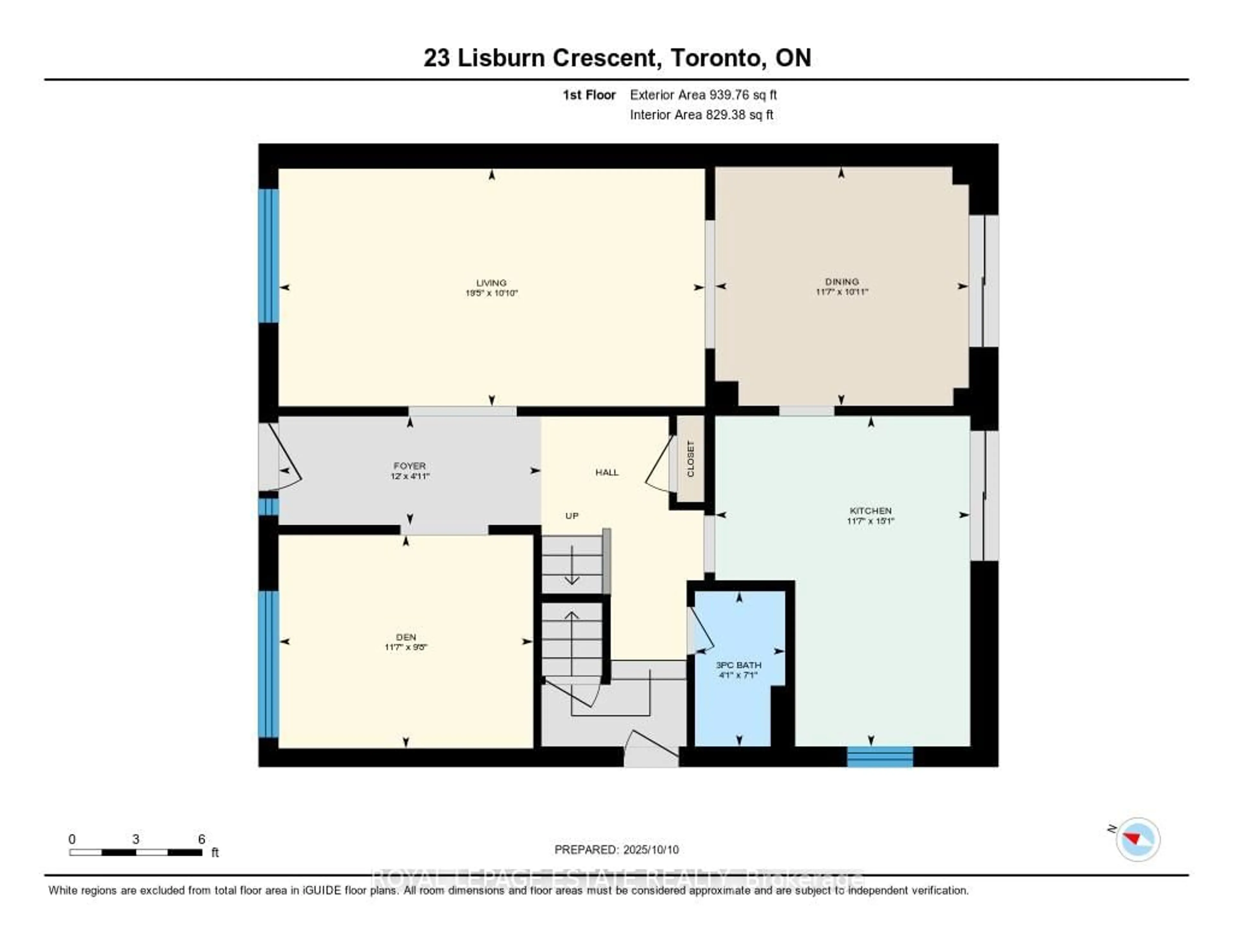 Floor plan for 23 Lisburn Cres, Toronto Ontario M2J 2Z4