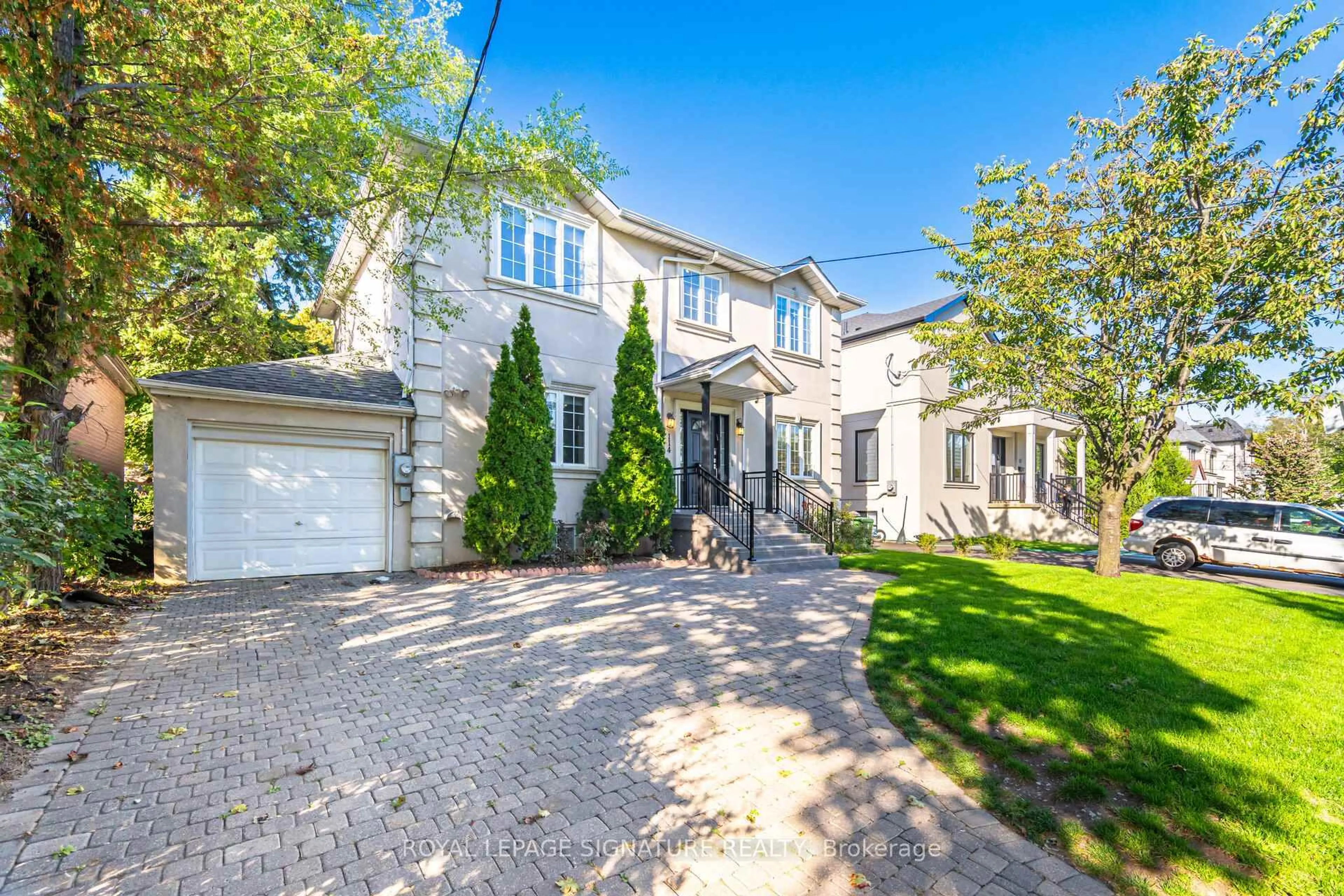 Home with brick exterior material, street for 114 Fairholme Ave, Toronto Ontario M6B 2W9