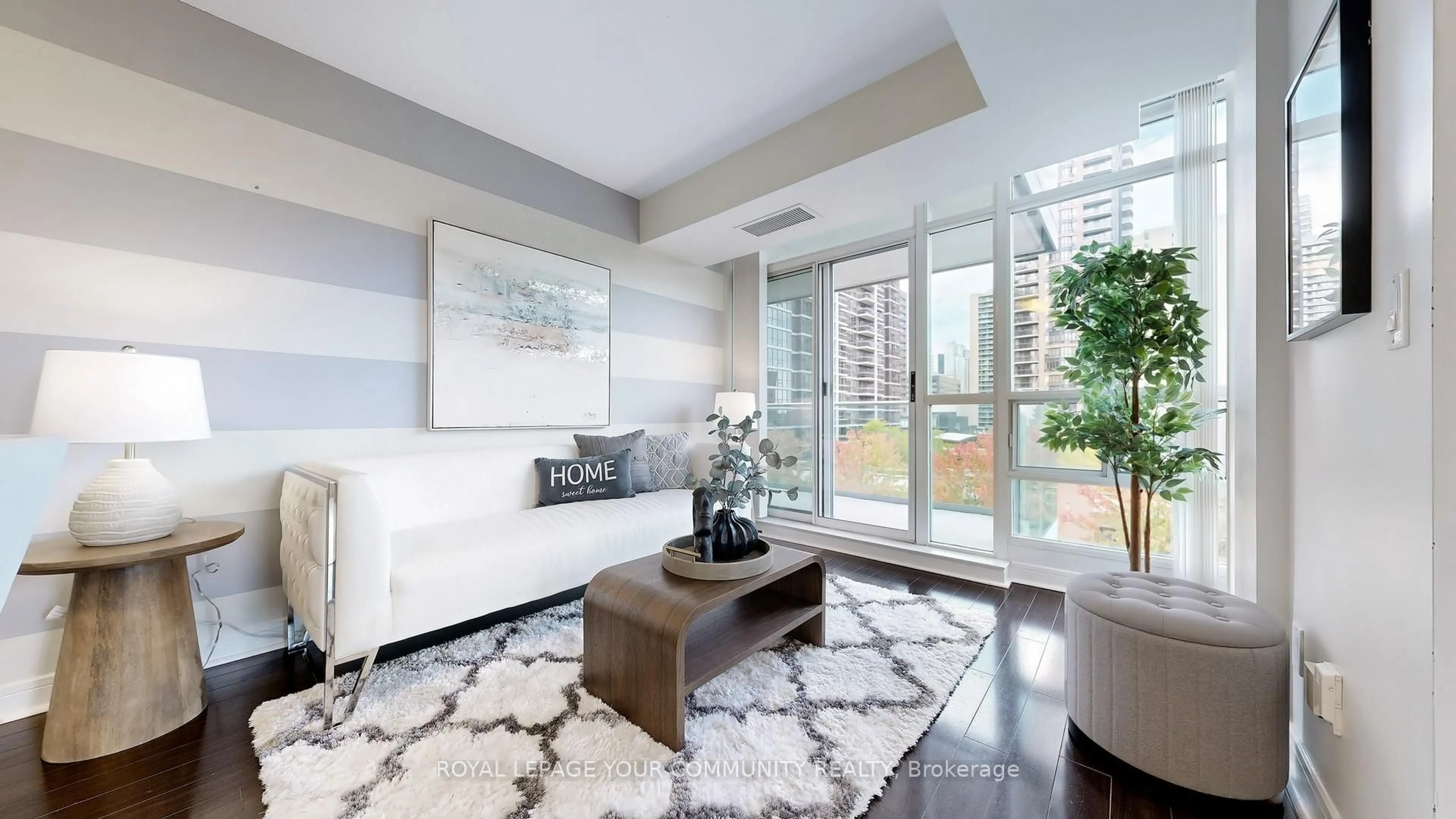 Living room with furniture, unknown for 35 Bales Ave #706, Toronto Ontario M2N 7L7