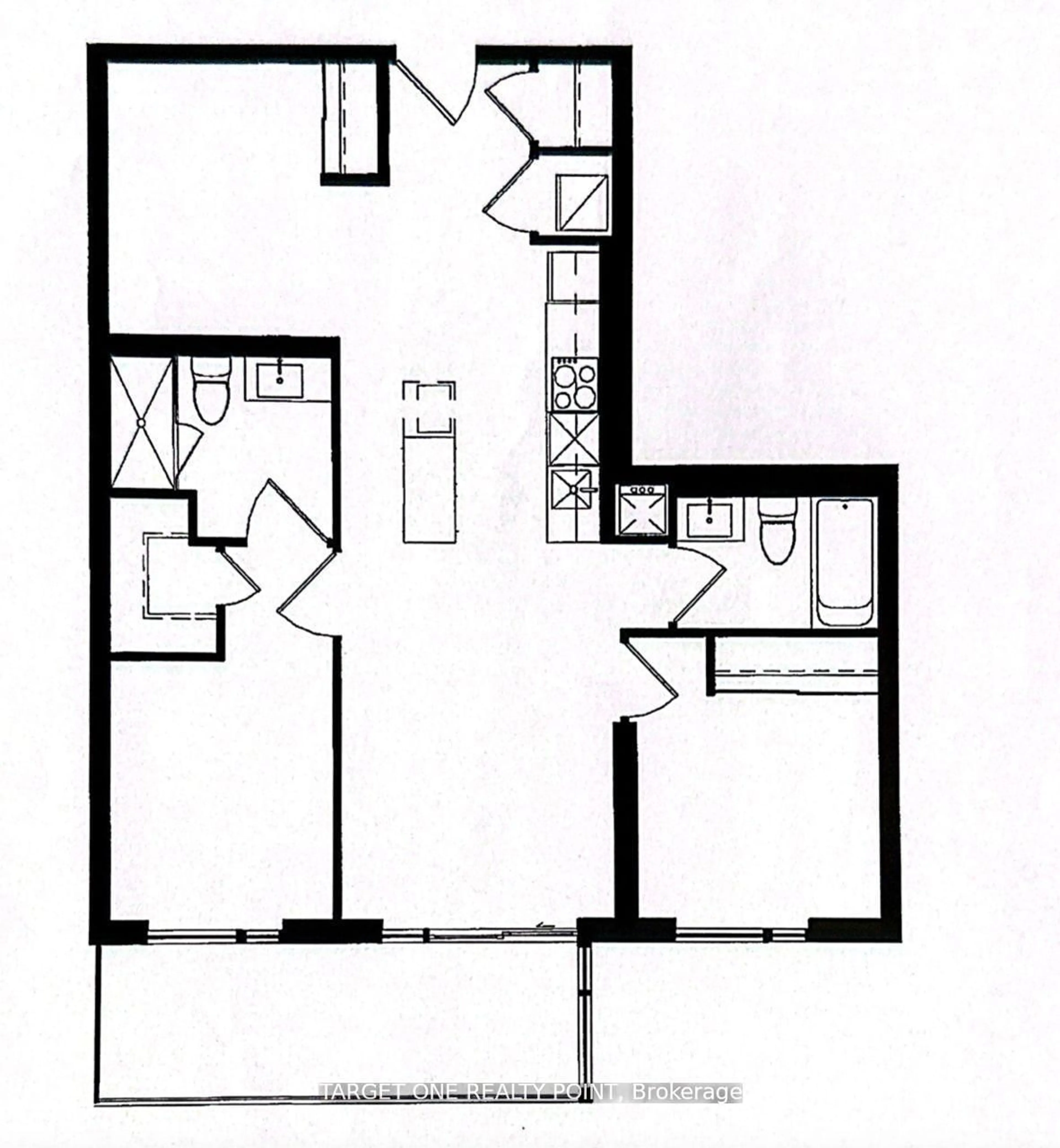 Floor plan for 8 Tippett Rd #1006, Toronto Ontario M3H 0E7