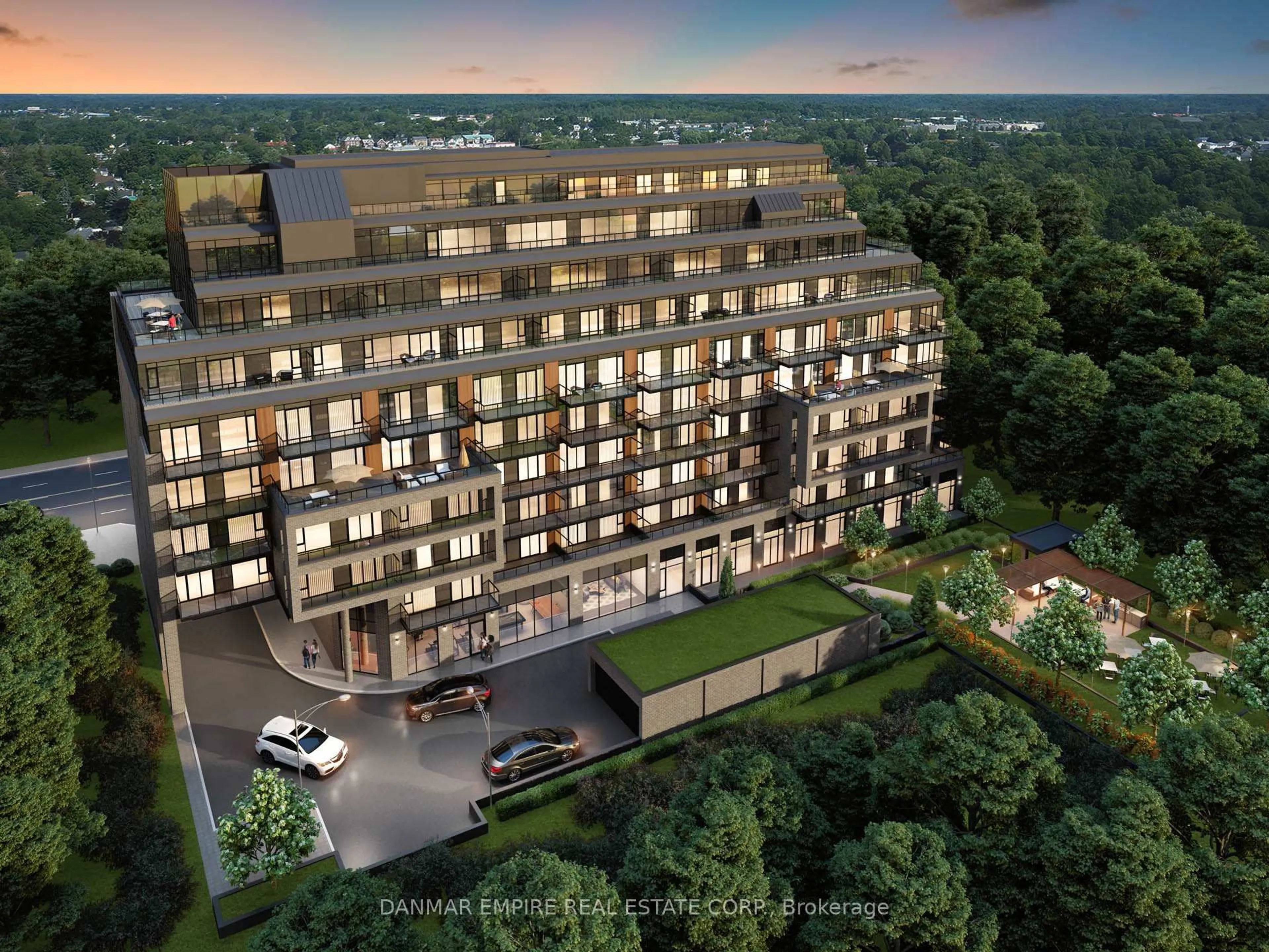 A pic from outside/outdoor area/front of a property/back of a property/a pic from drone, unknown for 700 Sheppard Ave #601, Toronto Ontario M3H 0G5