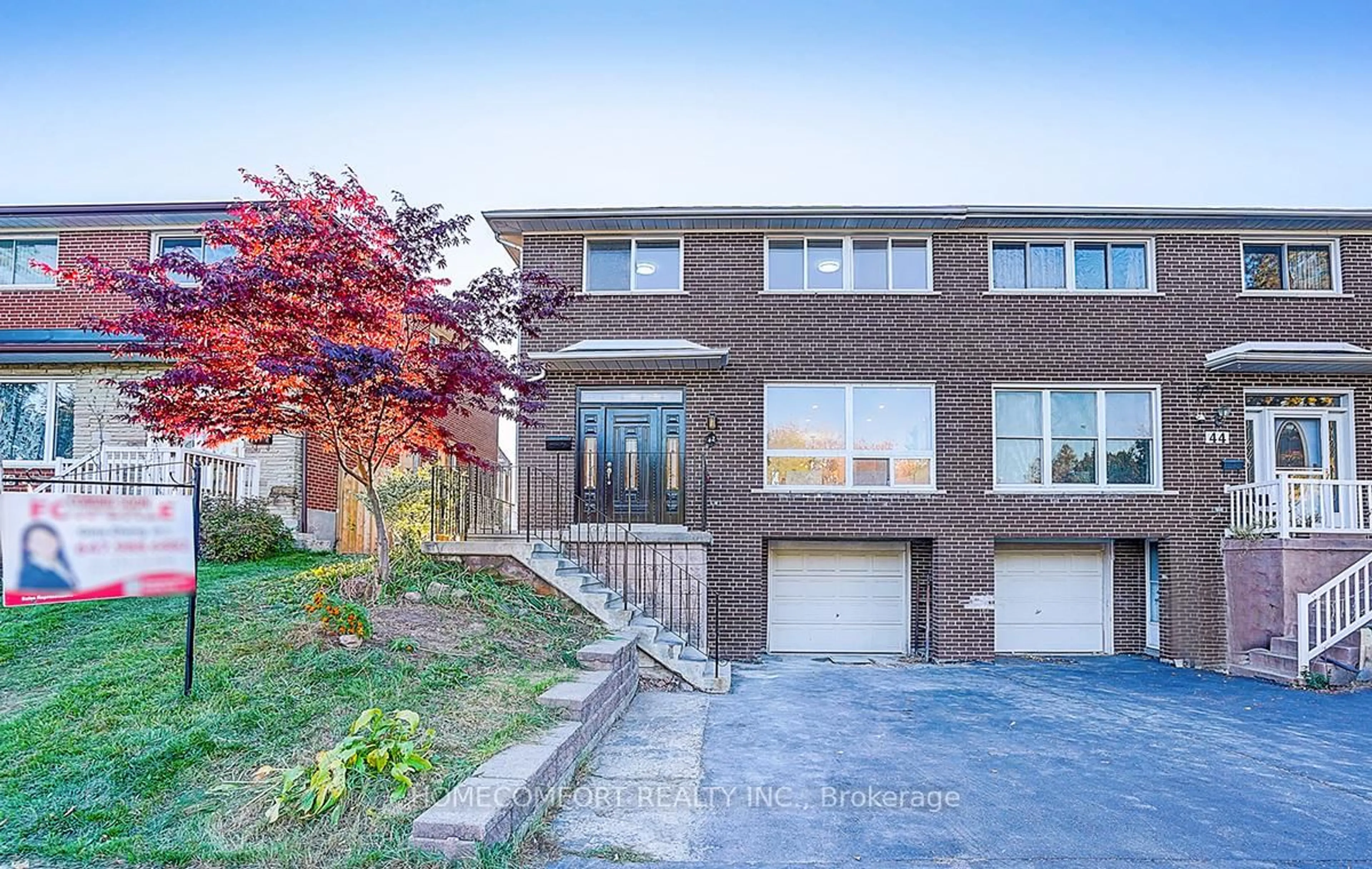 Home with brick exterior material, street for 42 Greyhound Dr, Toronto Ontario M2H 1K3