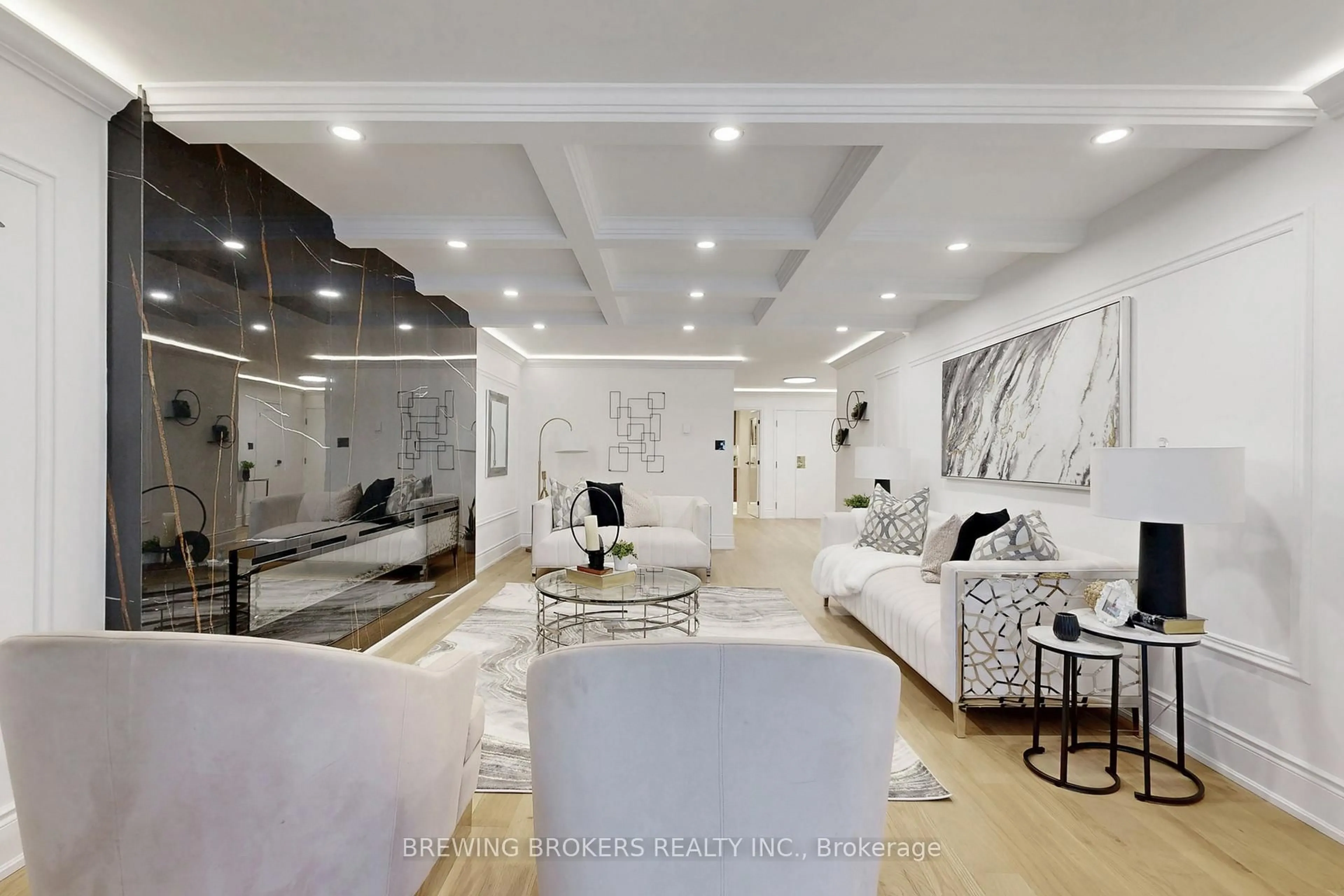 Living room with furniture, ceramic/tile floor for 278 Bloor St #1501, Toronto Ontario M4W 3M4