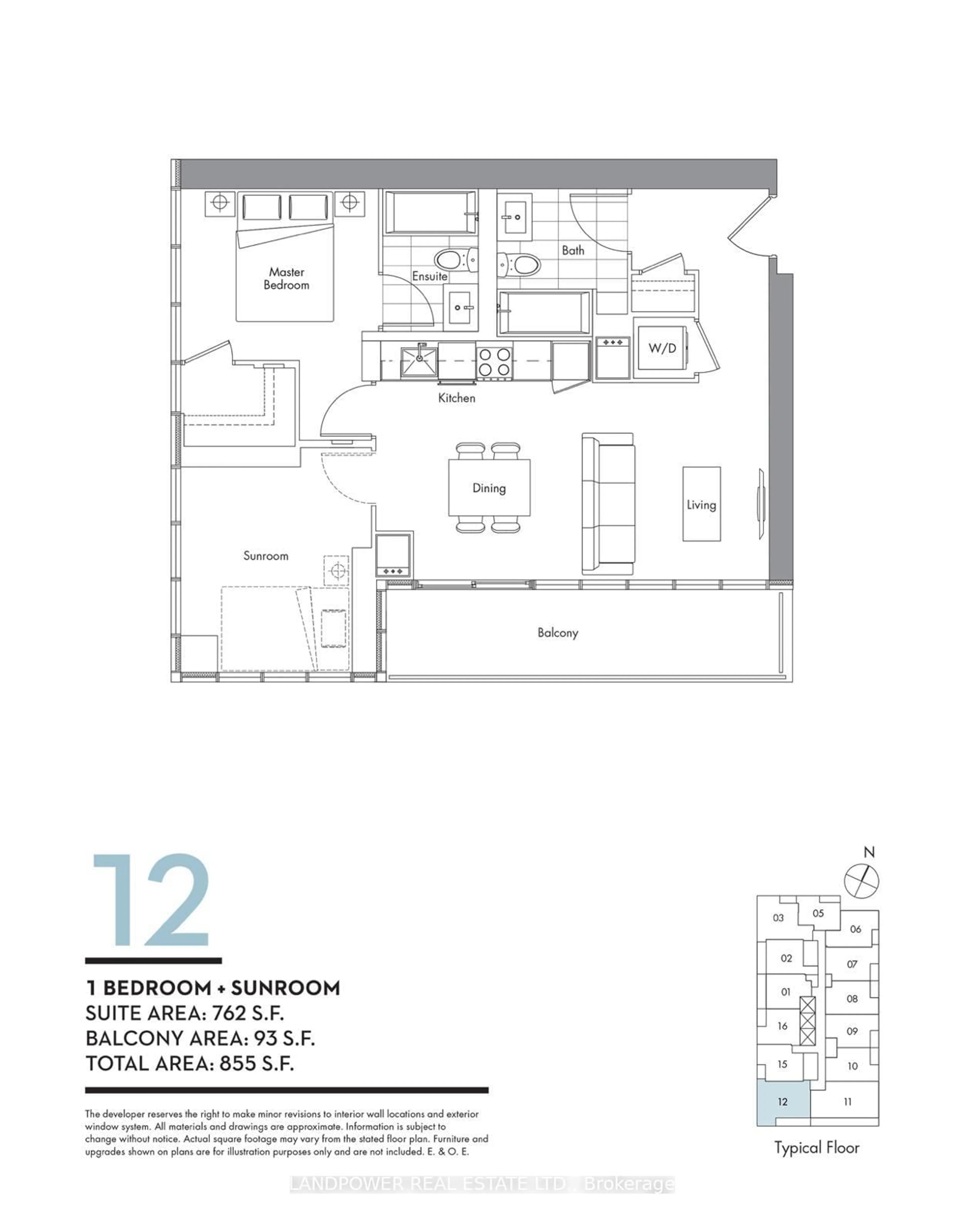 Floor plan for 19 Bathurst St #3812, Toronto Ontario M5V 0N2