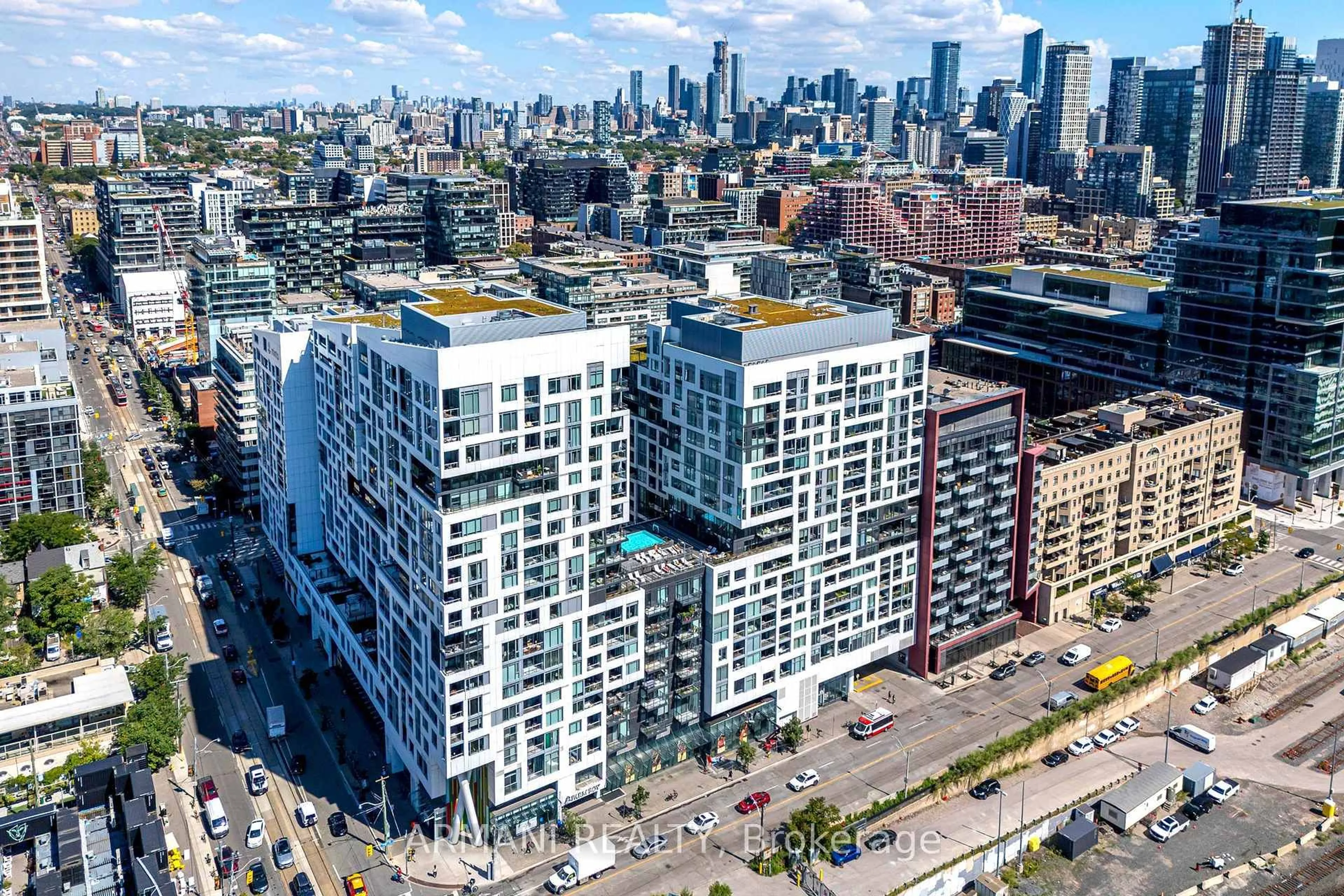 A pic from outside/outdoor area/front of a property/back of a property/a pic from drone, city buildings view from balcony for 27 Bathurst St #1213w, Toronto Ontario M5V 0R1