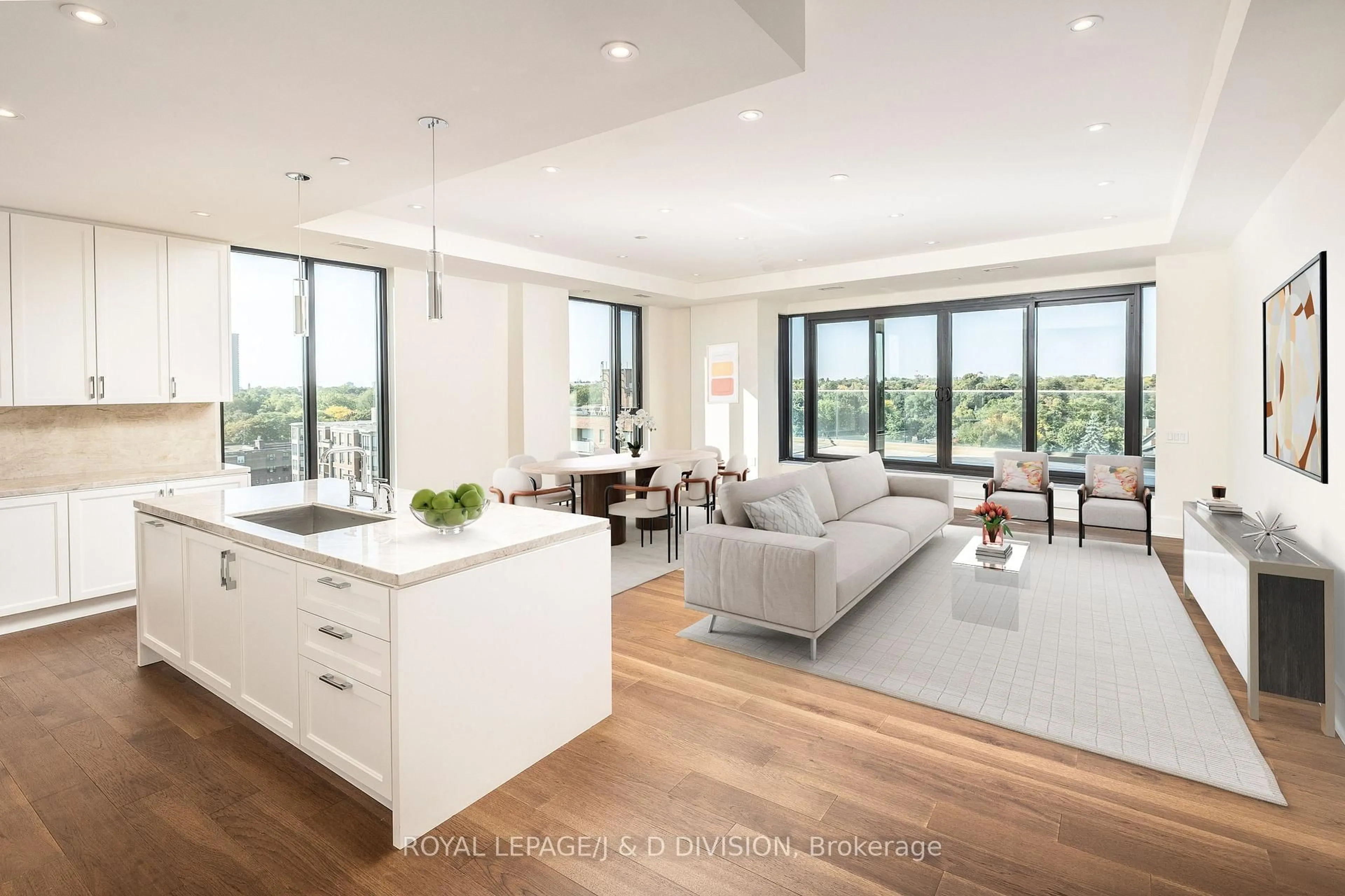 Open concept kitchen, unknown for 1 Strathgowan Ave #801, Toronto Ontario M4N 0B3